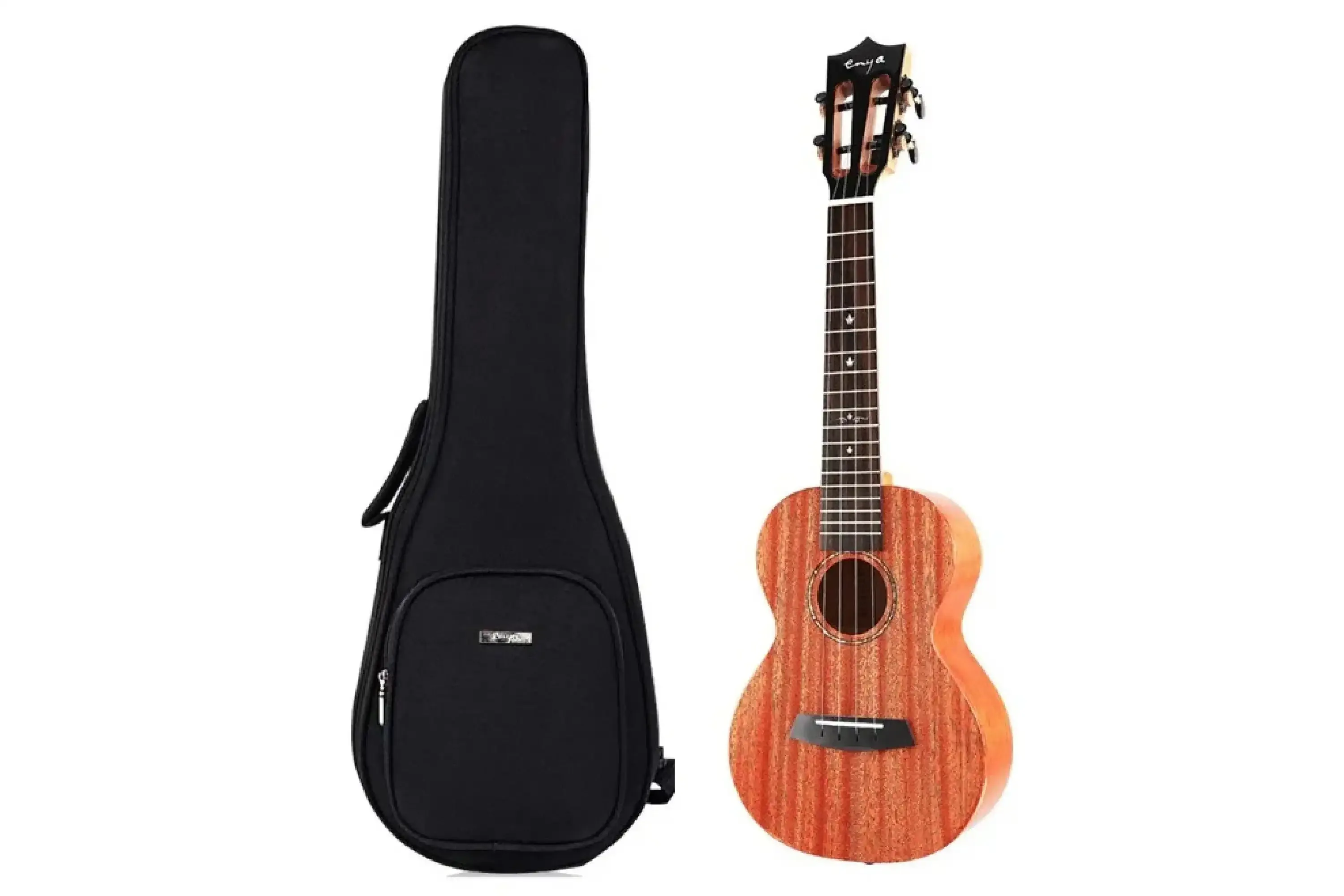 Enya EUT-MAD Solid Mahogany Tenor Ukulele - Image 5