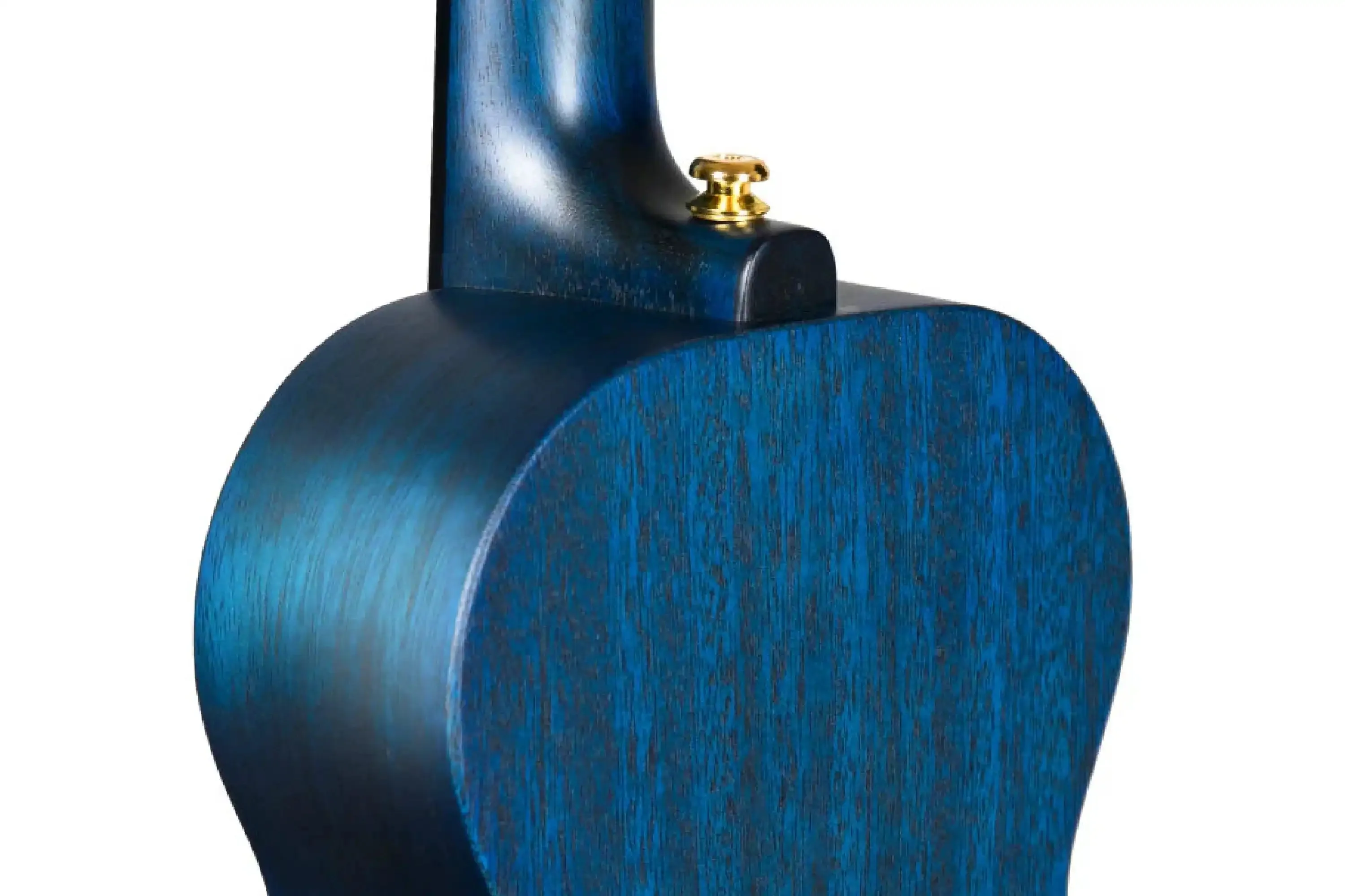 Enya EUT-MS-BU-EQ Solid Mahogany Tenor Blue Acoustic Electric Ukulele - Image 6