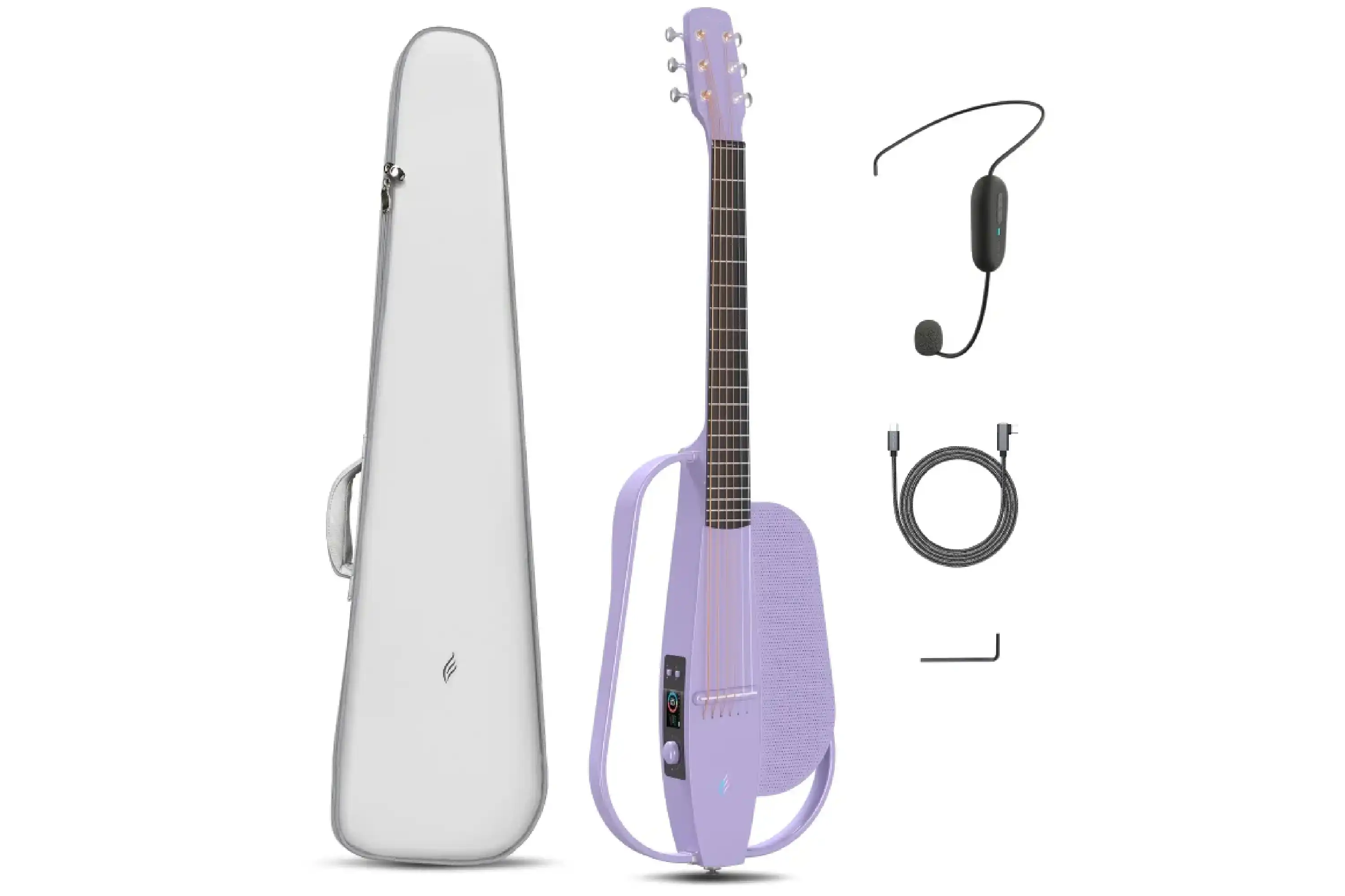 Enya NEXG SE Carbon Fiber Smart Audio Guitar - Purple - Image 6