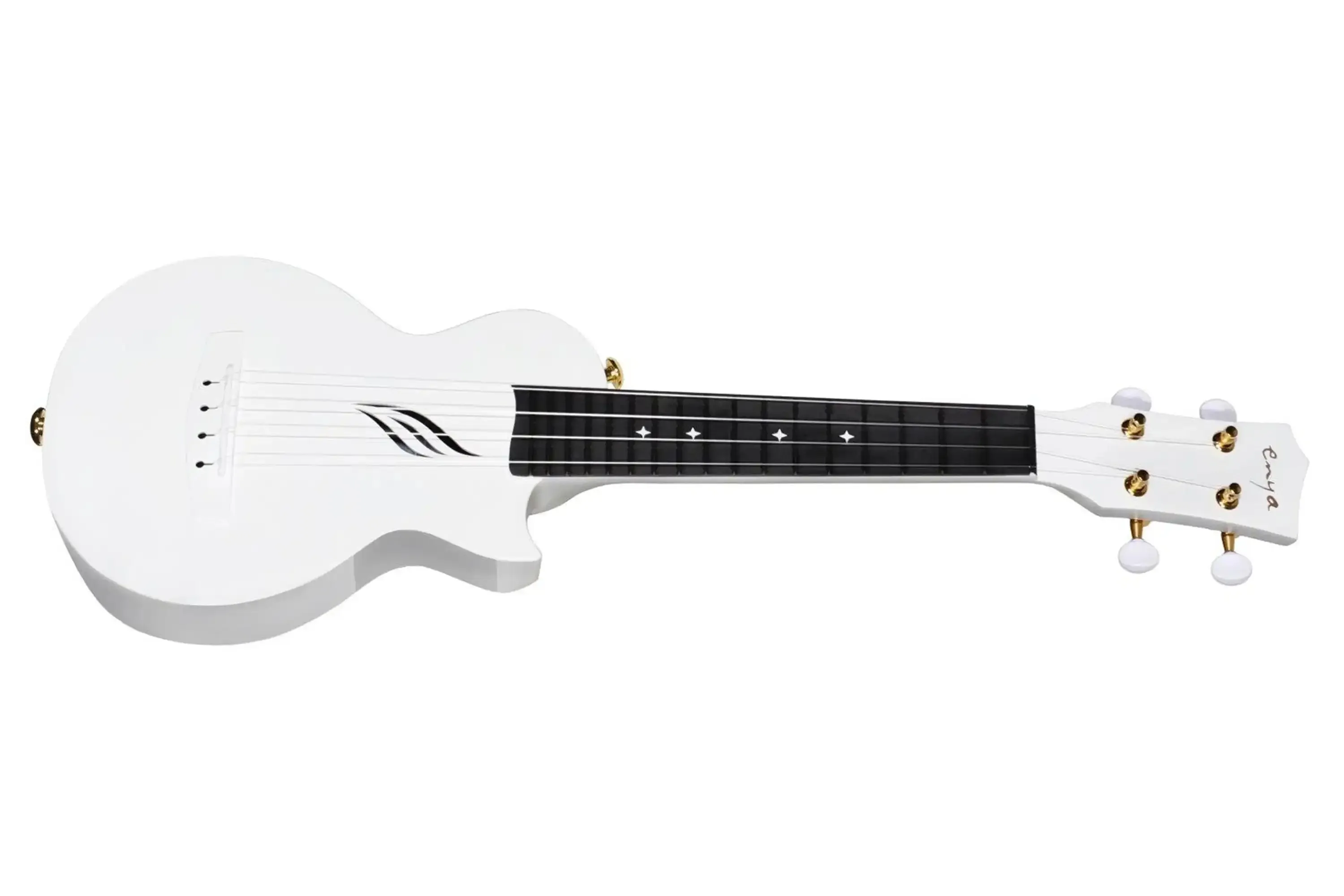 Enya Nova U Mini Acoustic Soprano Ukulele - White - Image 3