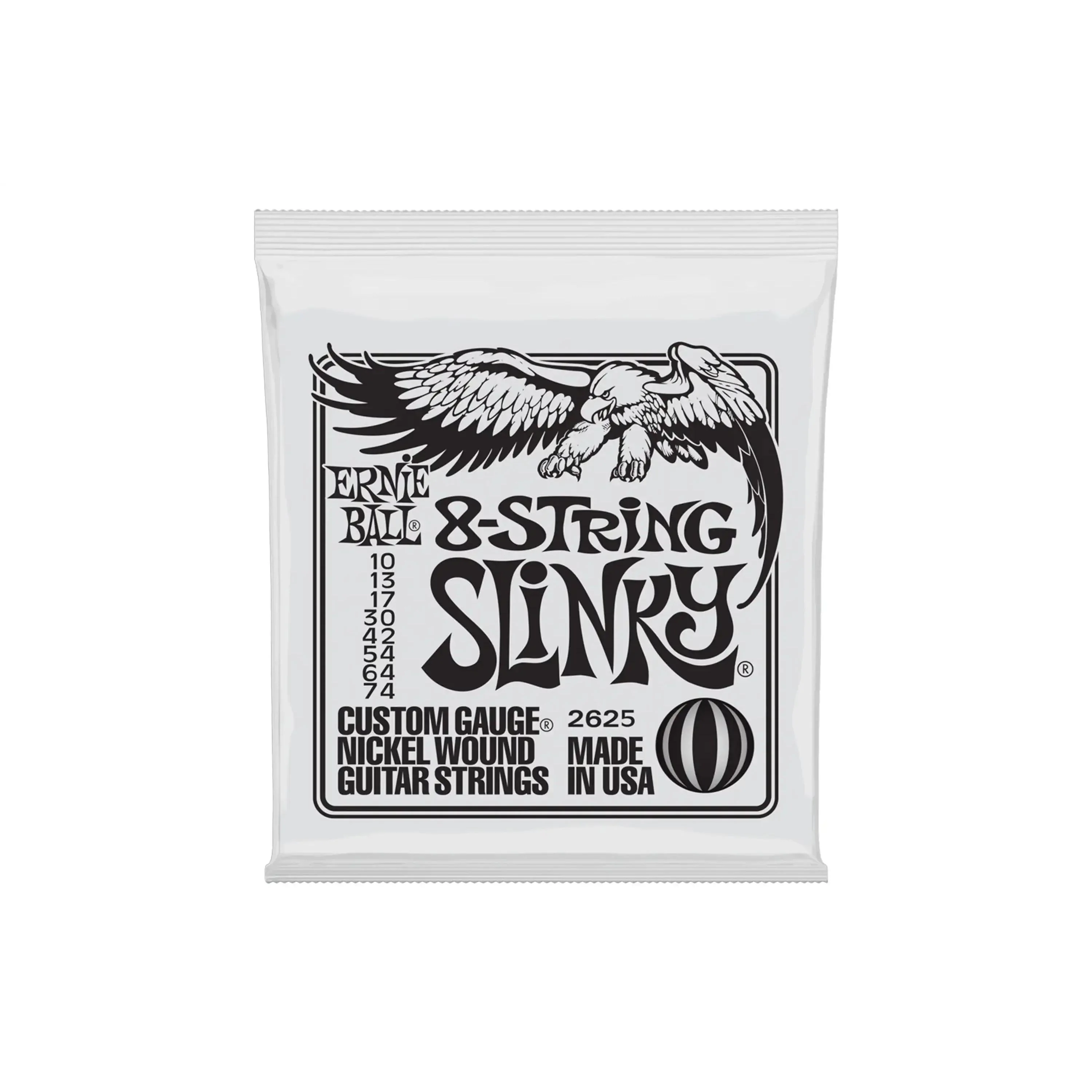 Ernie Ball Slinky Nickel Wound 8-String Electric Guitar Strings - 10-74 Gauge