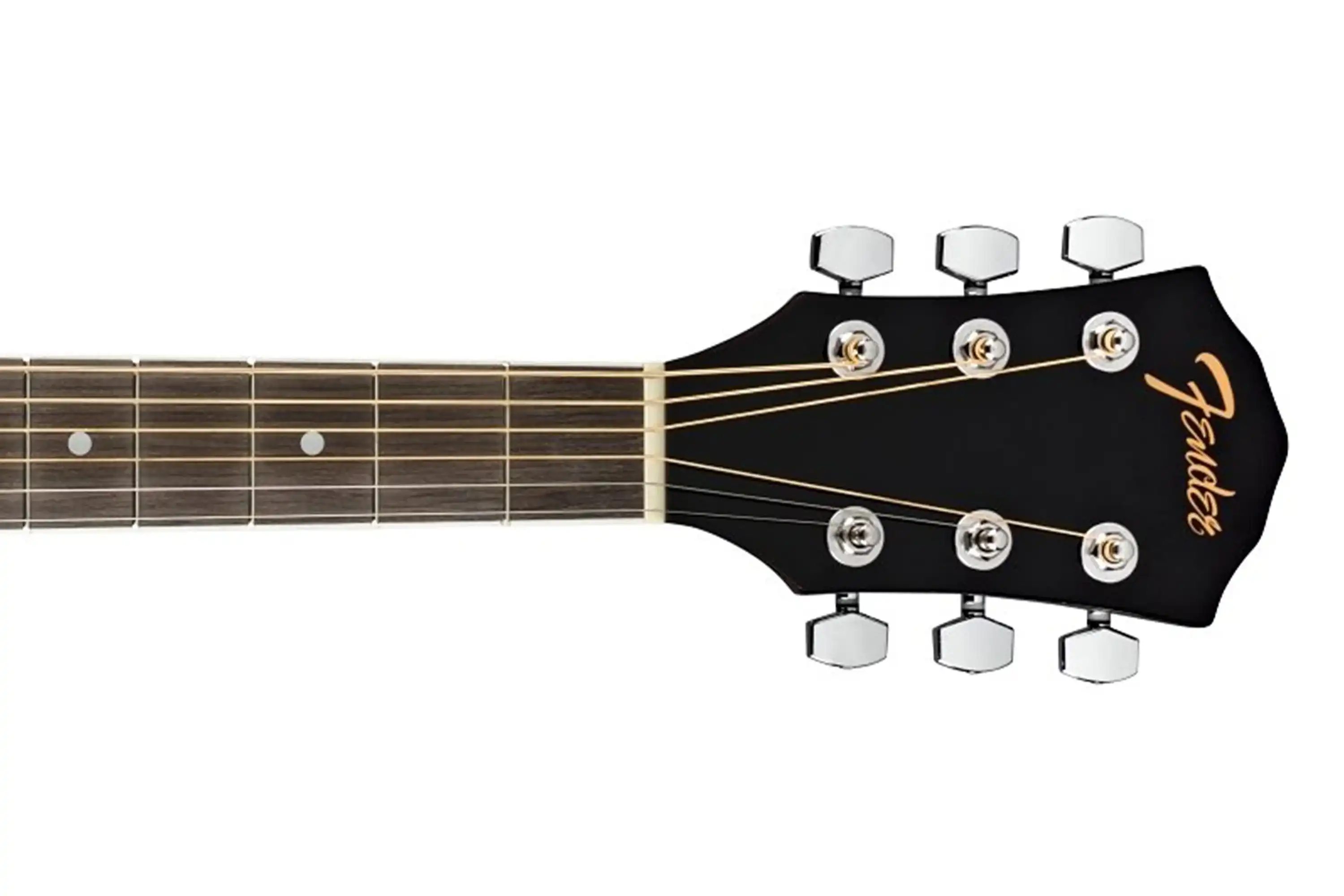 Fender FA-125CE Dreadnought Acoustic-Electric Guitar - Black - Image 3
