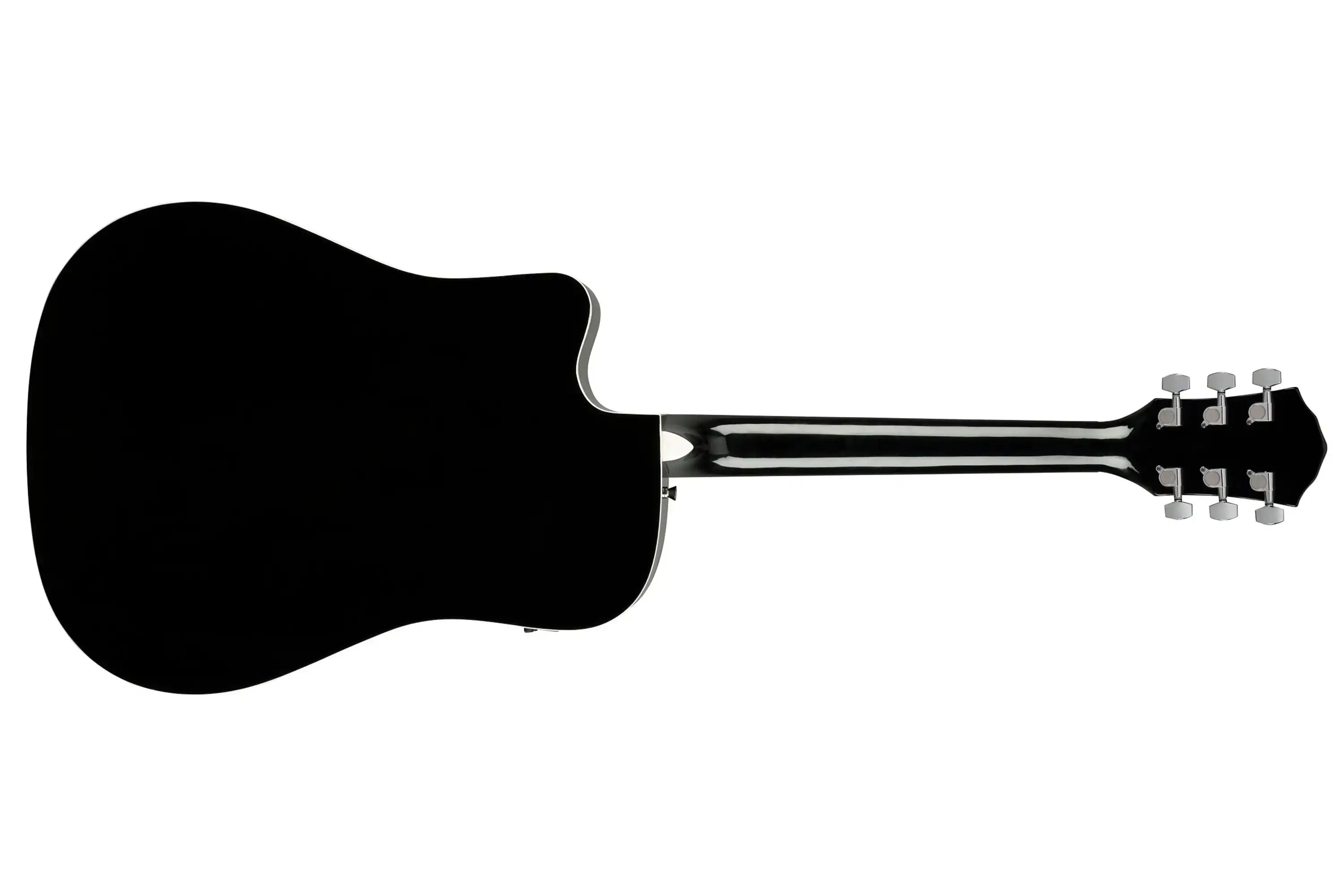 Fender FA-125CE Dreadnought Acoustic-Electric Guitar - Black - Image 4
