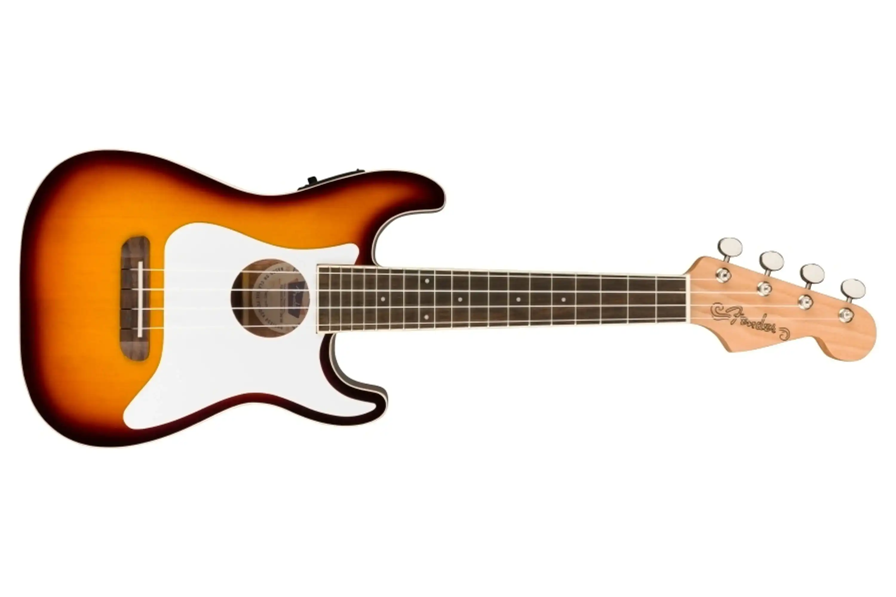Fender Fullerton Stratocaster Concert Ukulele Sunburst - Open Box - Image 3