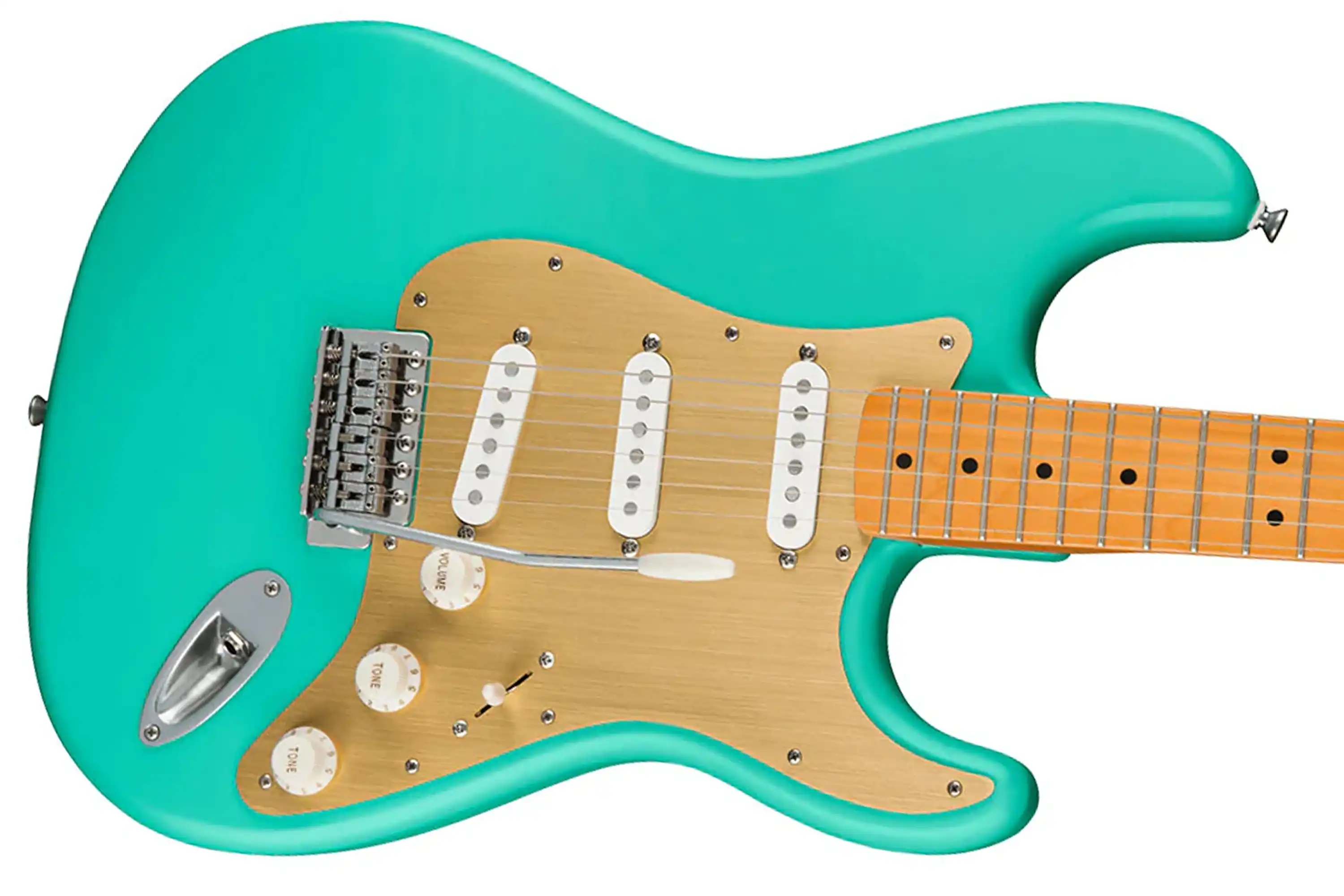 Squier By Fender 40th Anniversary Stratocaster Guitar Vintage Edition - Satin Seafoam Green