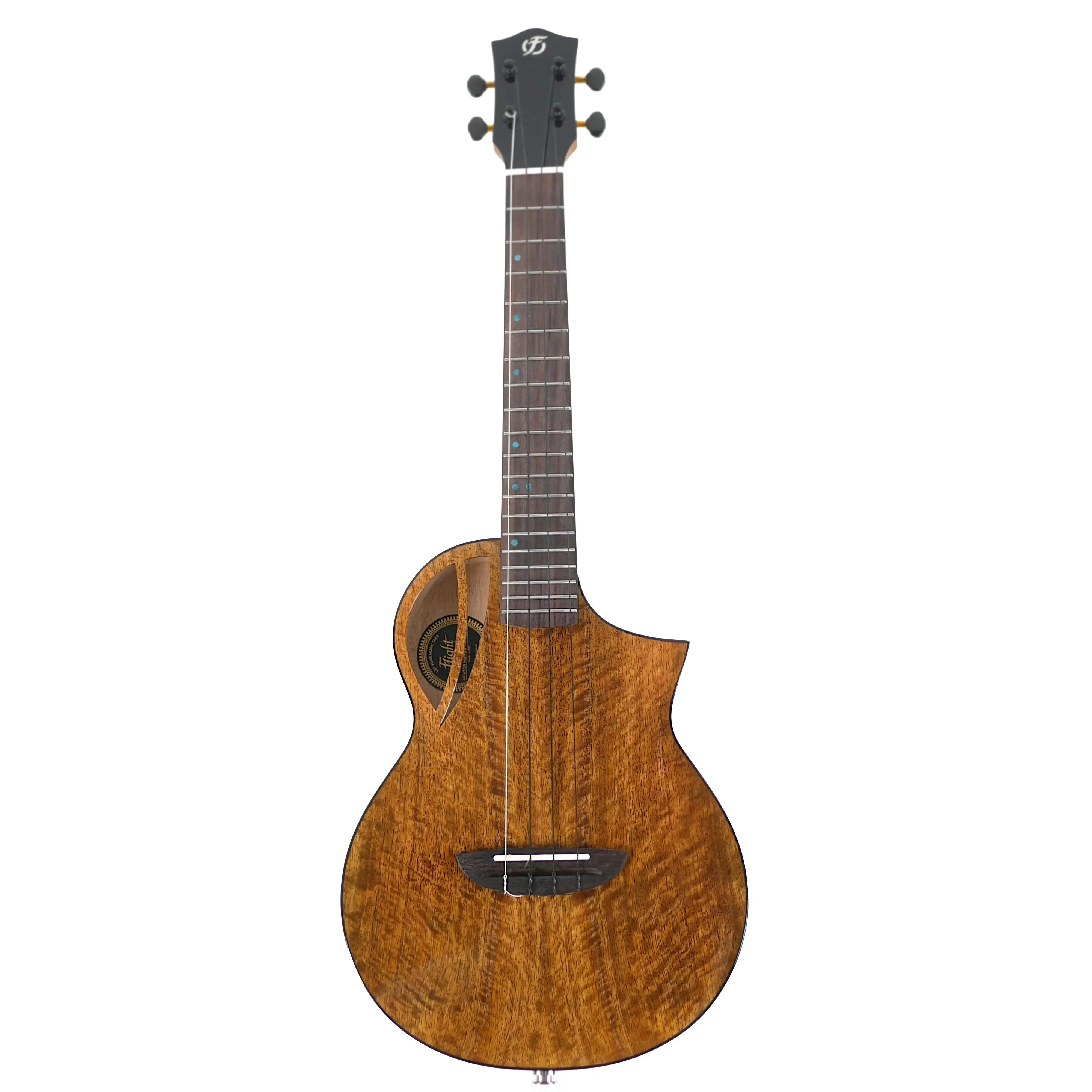 Flight AVIATOR-CE Solid Mango Top Tenor Ukulele w/ Pickup - Image 4