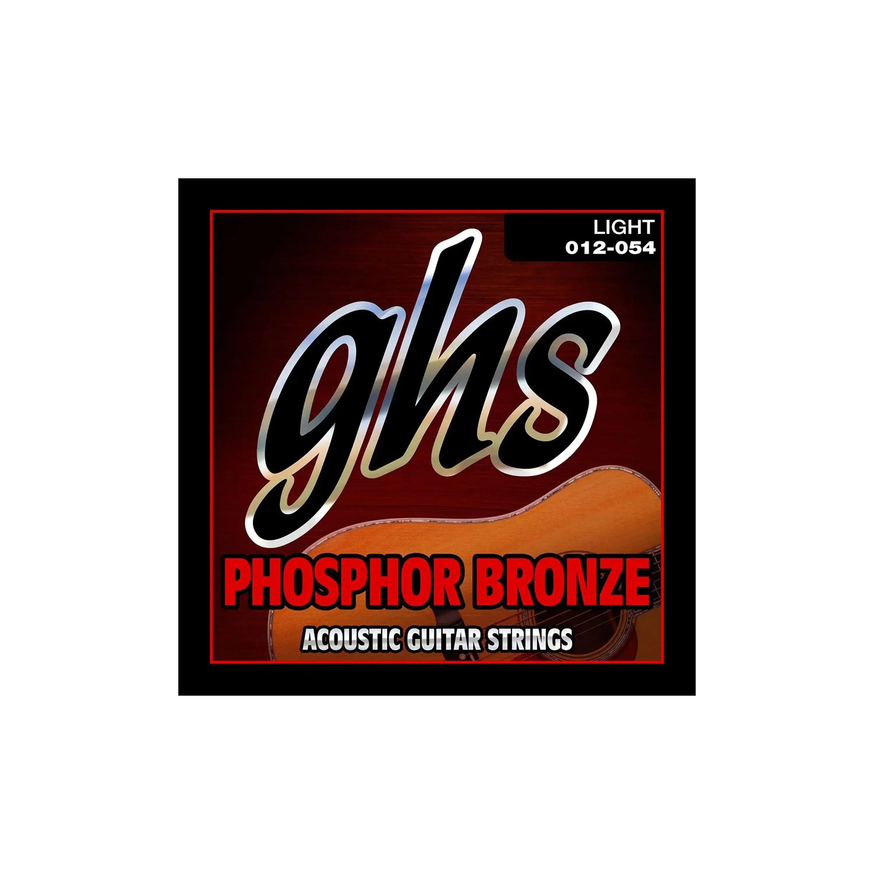 GHS S325 Phosphor Bronze Acoustic Guitar Strings - Light .012-.054