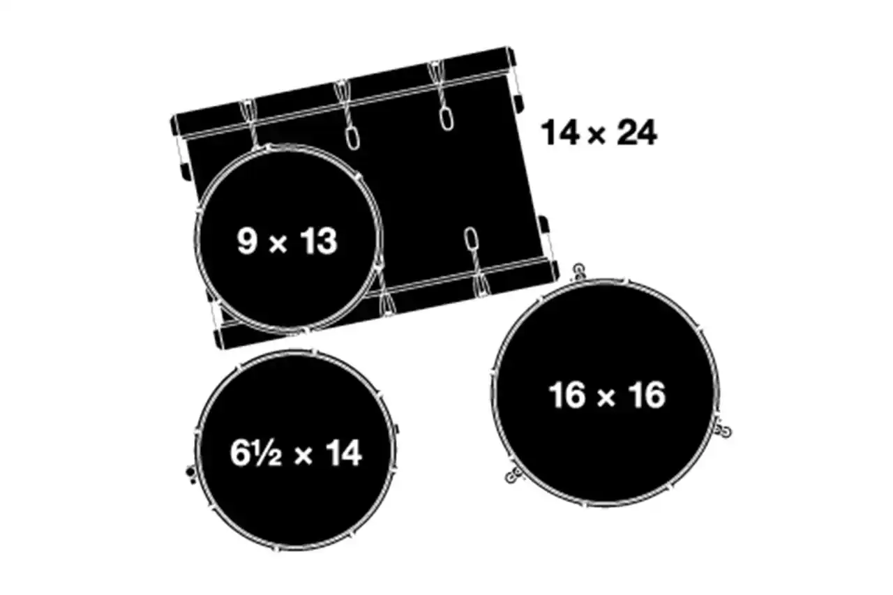 Gretsch RN2-R644-STB Renown 4-Piece Drum Kit - Satin Tobacco Burst - Image 2