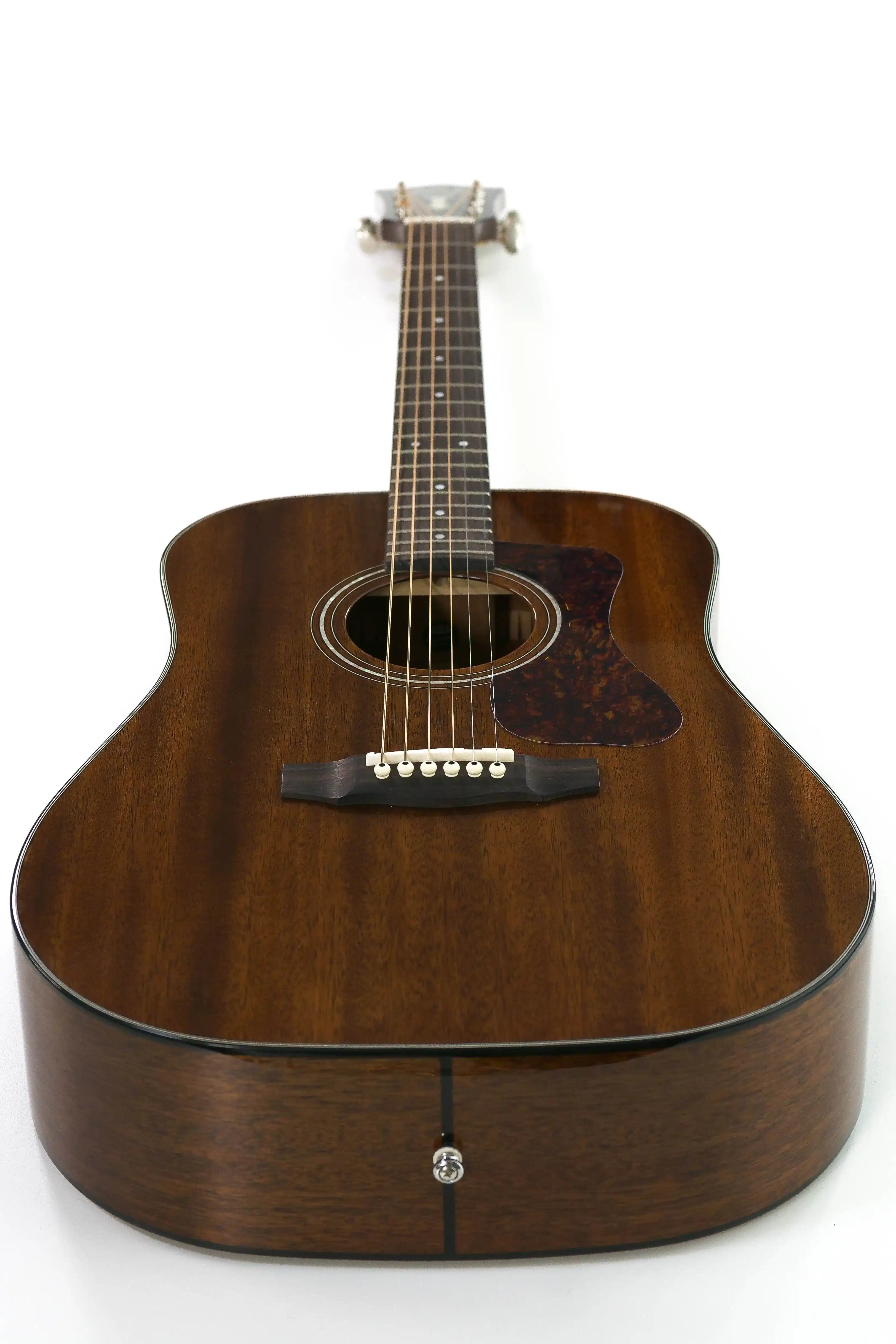 Guild D-120 Natural Acoustic Guitar Mahogany "Saffron Strands" - Image 4