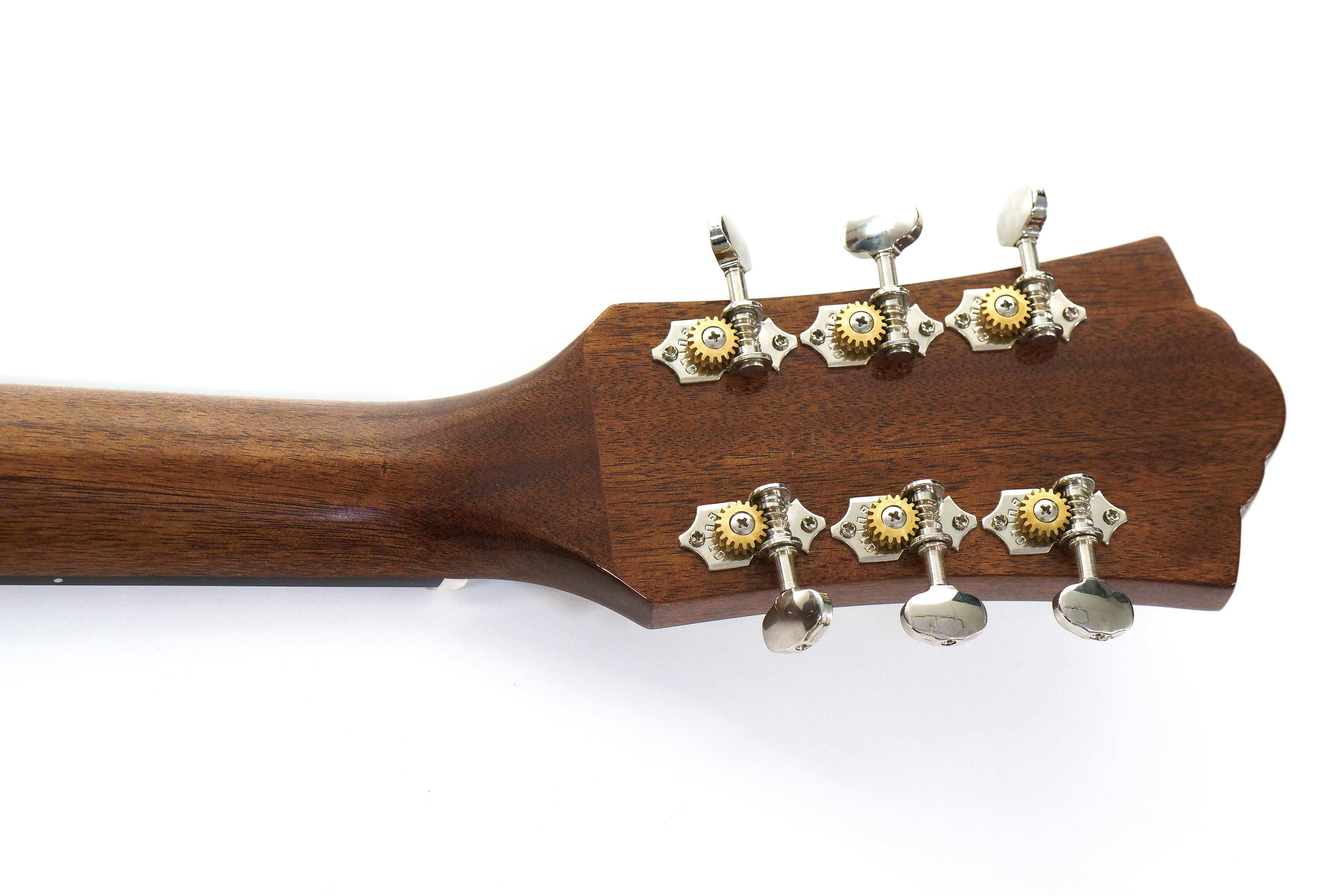 Guild D-120 Natural Acoustic Guitar Mahogany "Saffron Strands" - Image 7