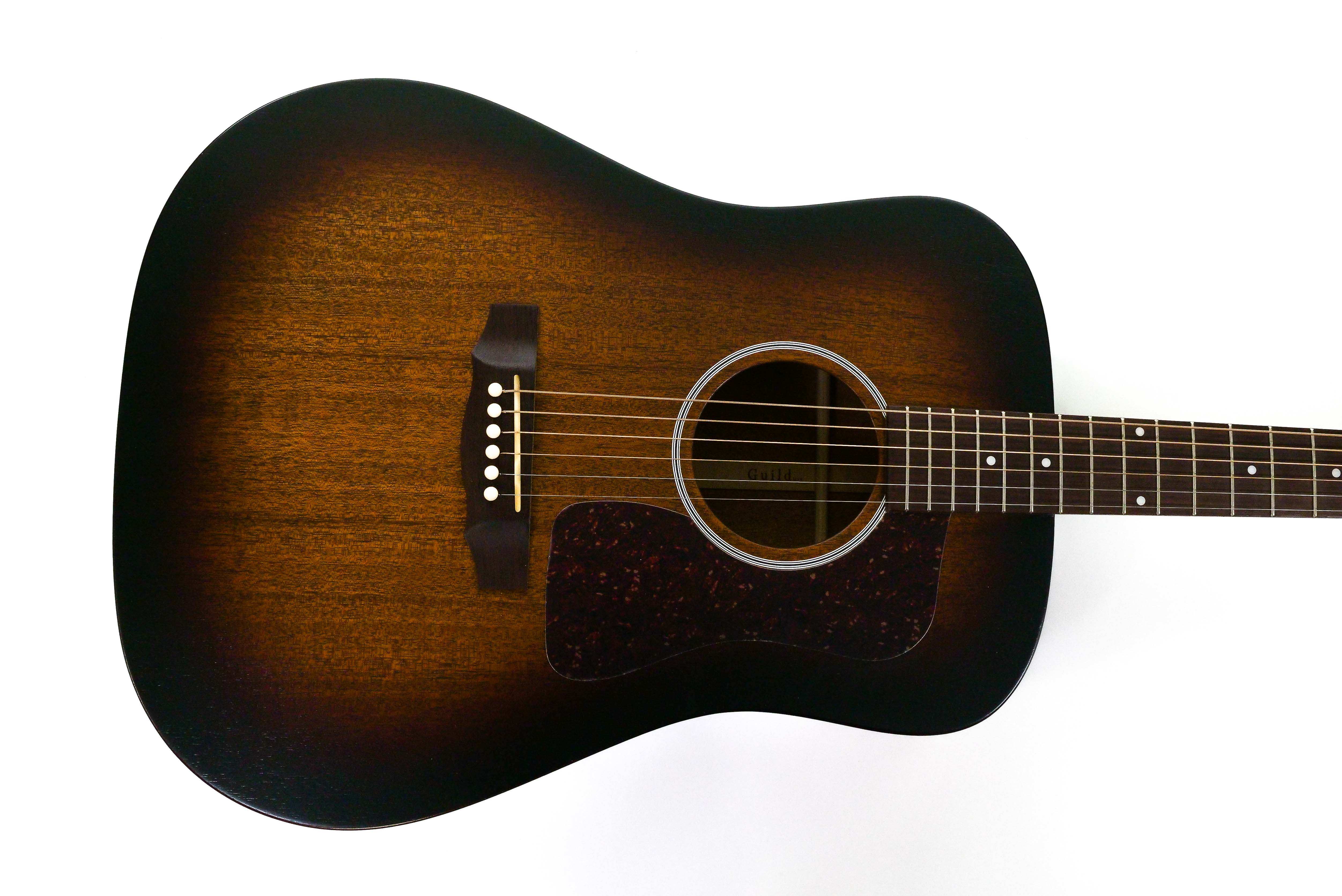 Guild D-20 VSB Vintage Sunburst Acoustic Guitar Mahogany "Ember Current"
