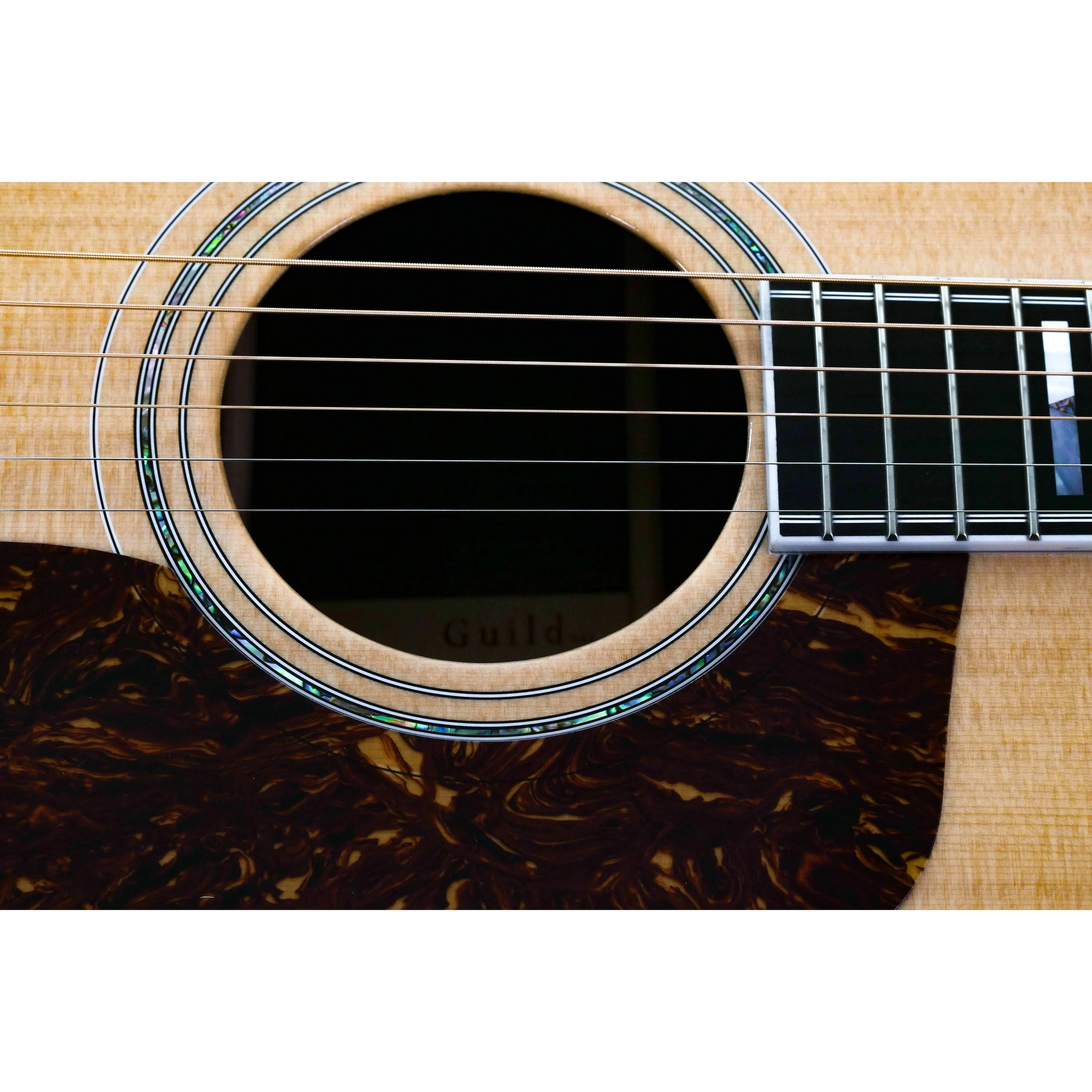 Guild D-55 Natural Acoustic Guitar - Image 8