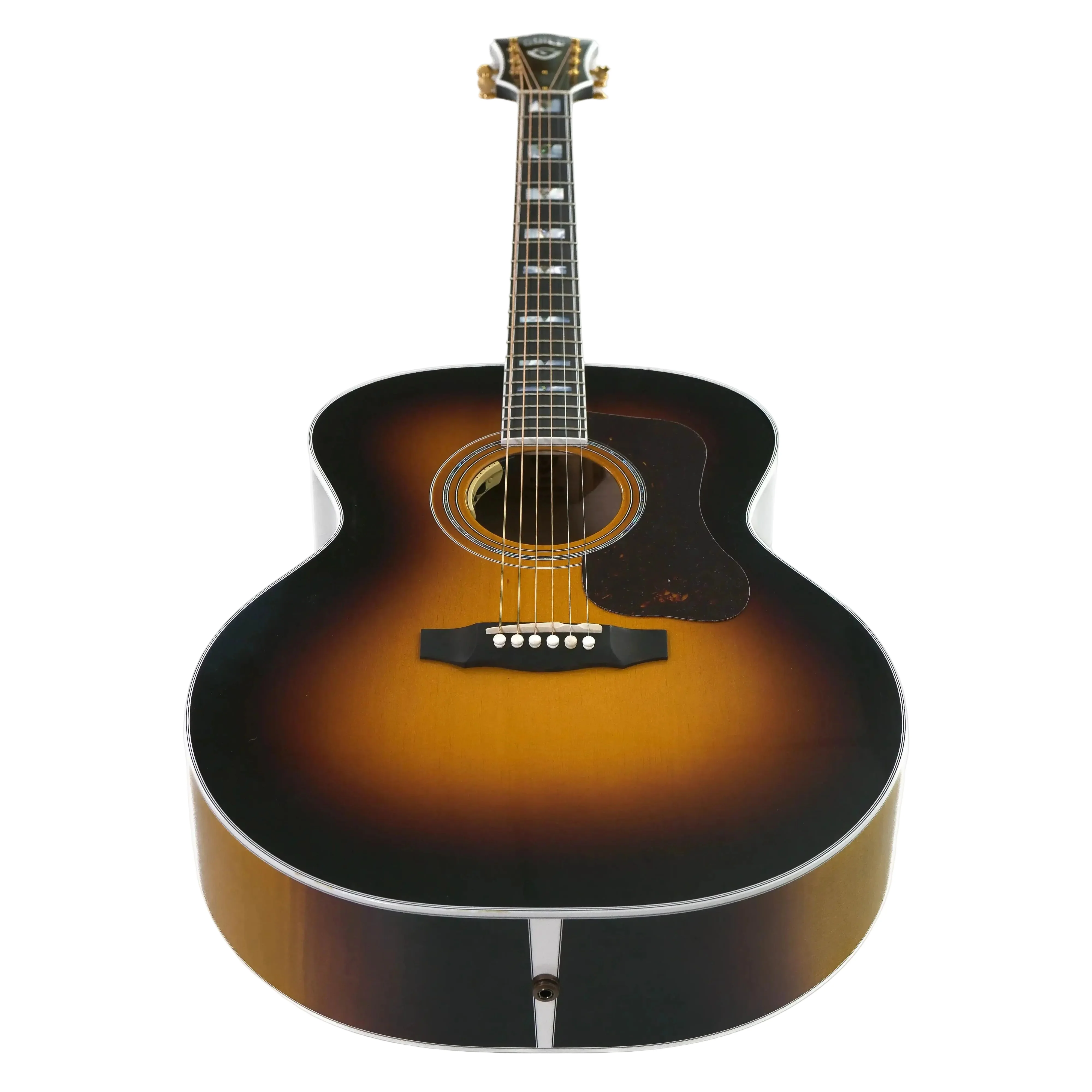 Guild F-55E Antique Burst Acoustic-Electric Guitar - Image 3