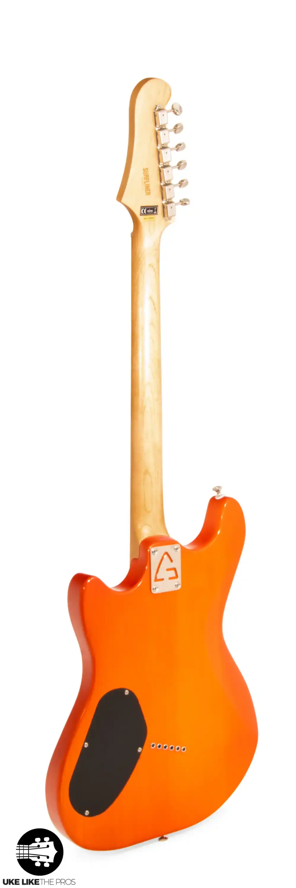 Guild Surfliner Electric Guitar Orange "Crazy Train" - Image 6