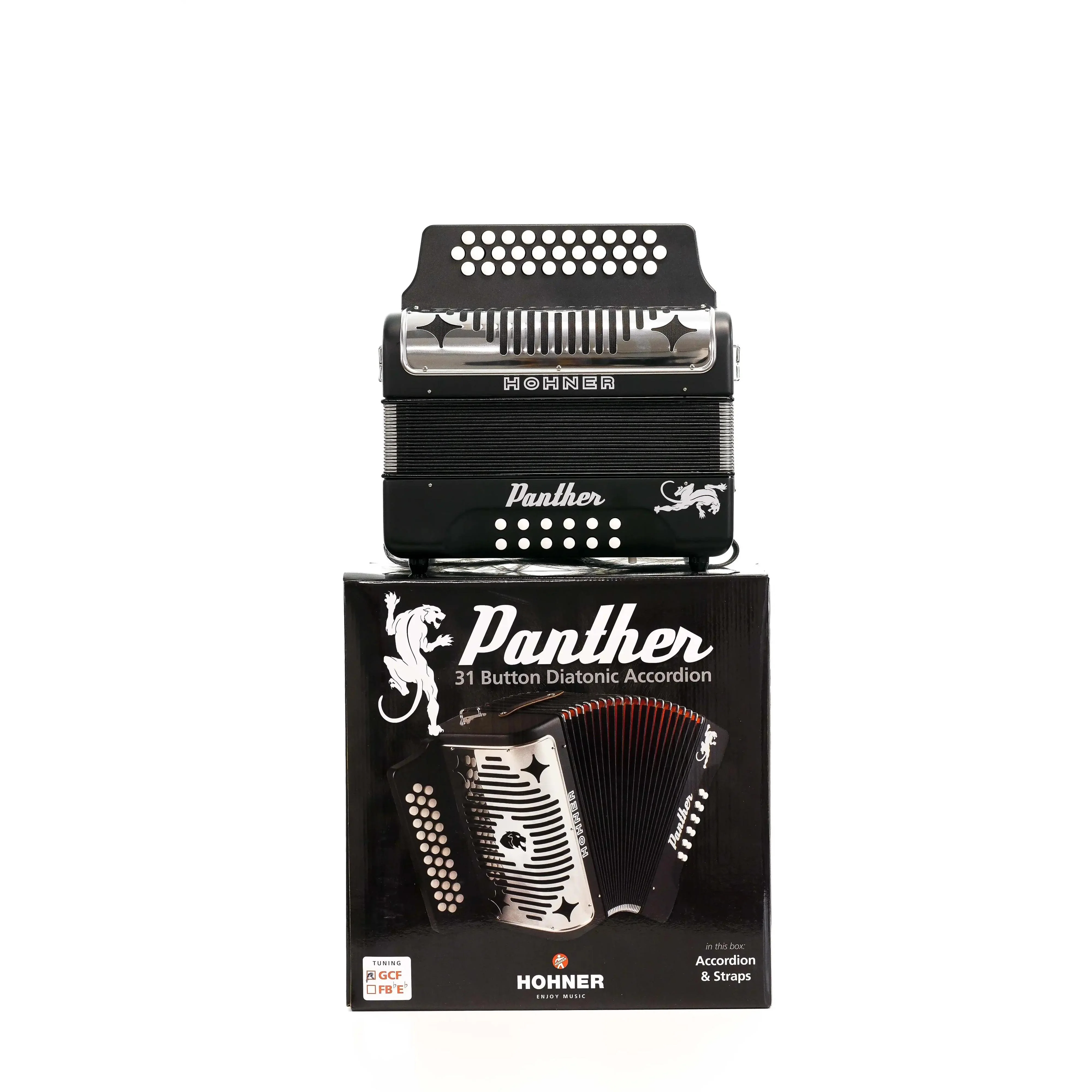 Hohner HA-3100 Panther GCF Diatonic Accordion - Image 4