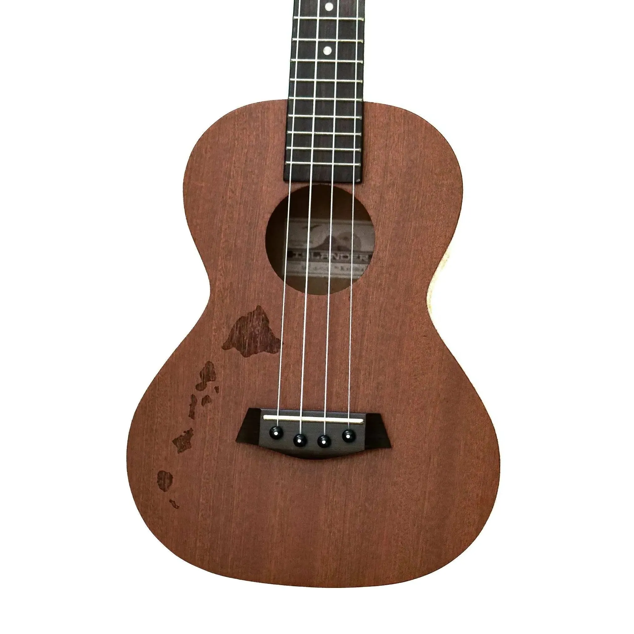 Islander MT-4-ISL Mahogany Tenor Ukulele w/ Hawaiian Islands