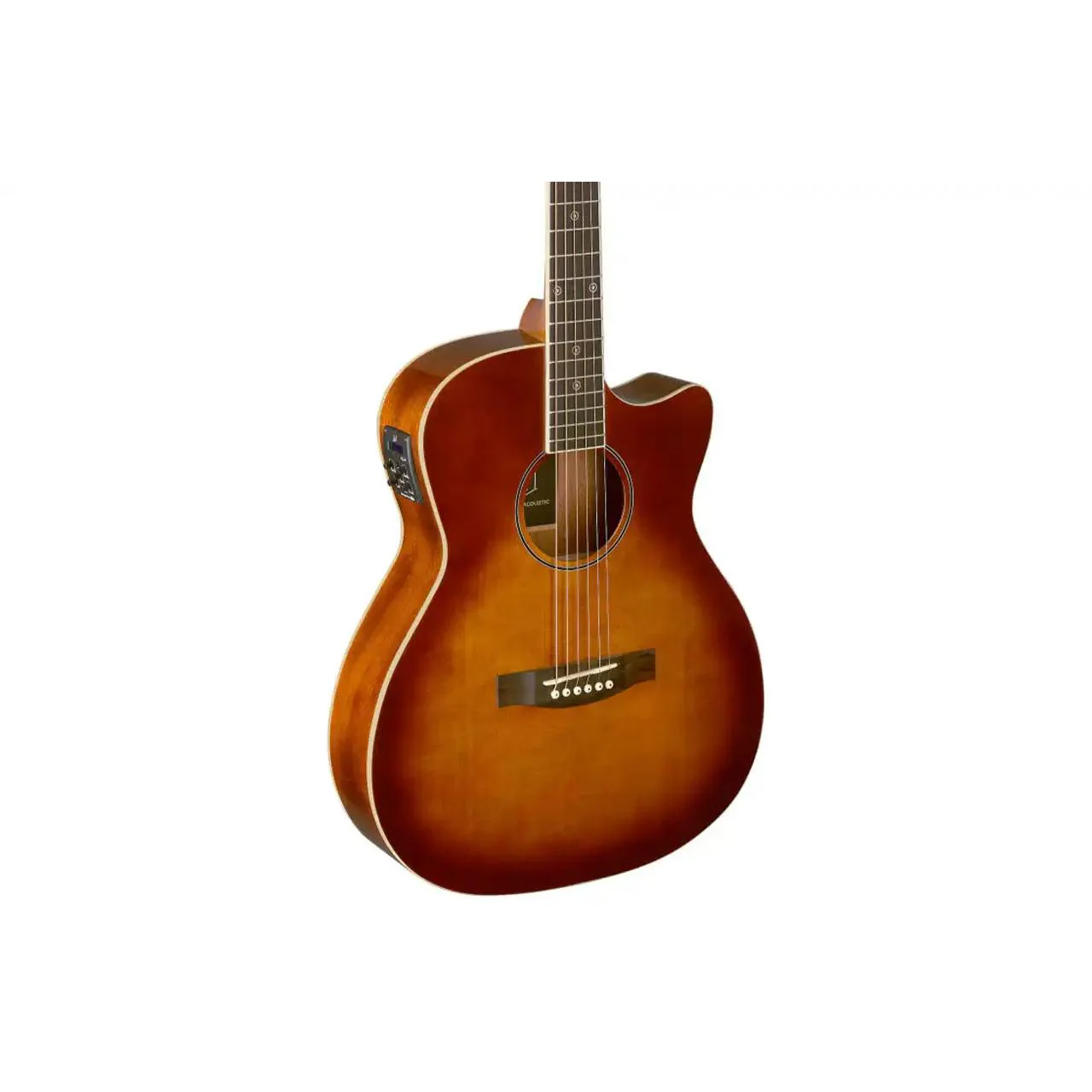 J.N Guitars BES-ACE-DCB Solid Spruce Top Cherryburst Acoustic Electric Guitar