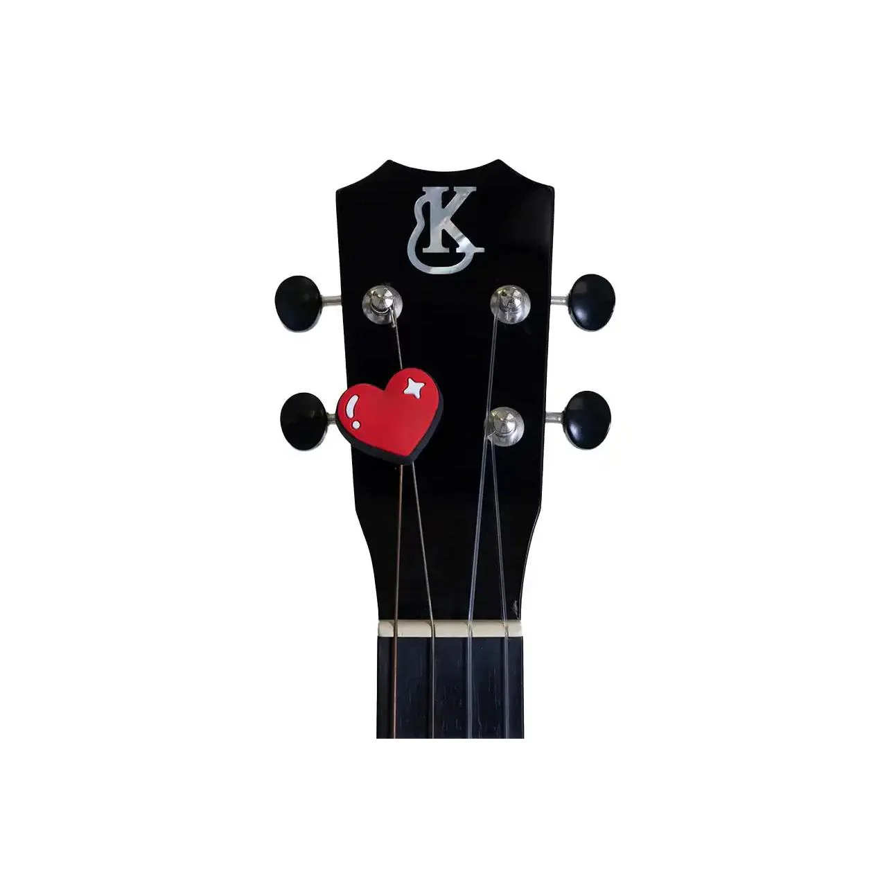 Jam Palz Red Shimmering Heart Headstock Charm
