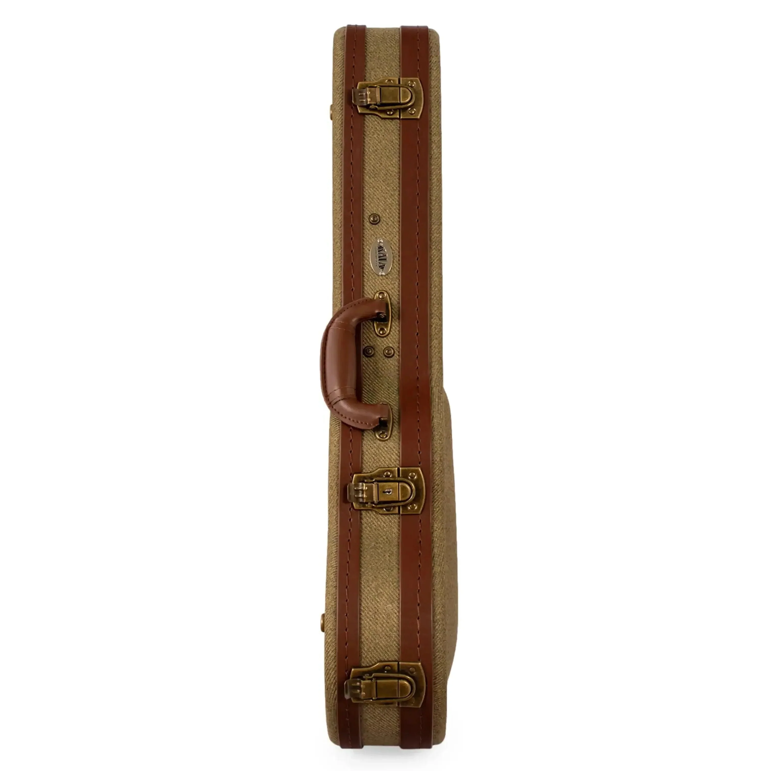Kala OTC-AT Concert Ukulele Olive Tweed Archtop Hardshell Case - Image 4