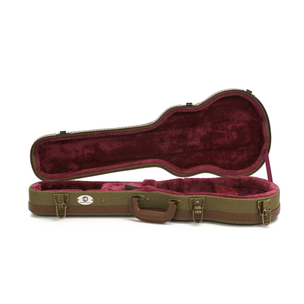 Kala OTT-AT Olive Tweed Archtop Tenor Ukulele Hardshell Case