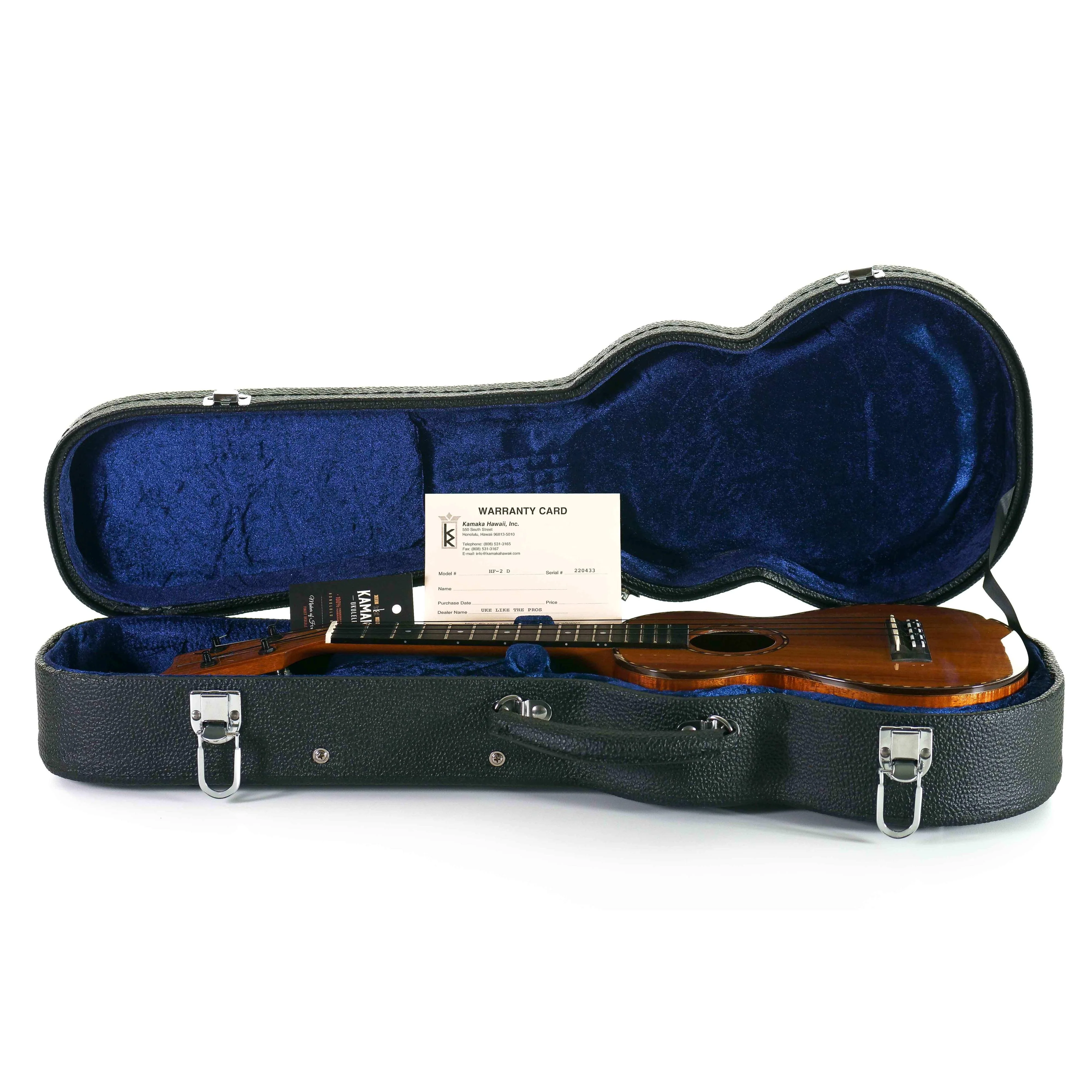 Kamaka HF-2D Deluxe Hawaiian Curly Koa Concert Ukulele - Image 5