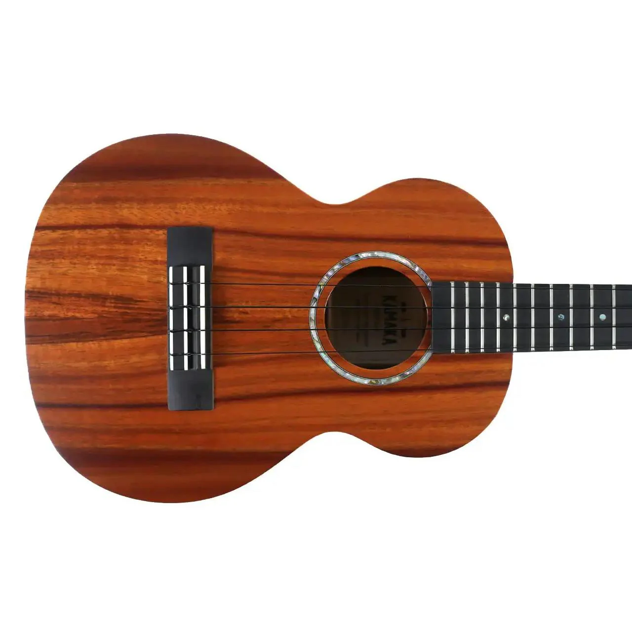 Kamaka HF-3 FEab+ Premium Hawaiian Koa Tenor Ukulele w/ Rosette & Ebony Package