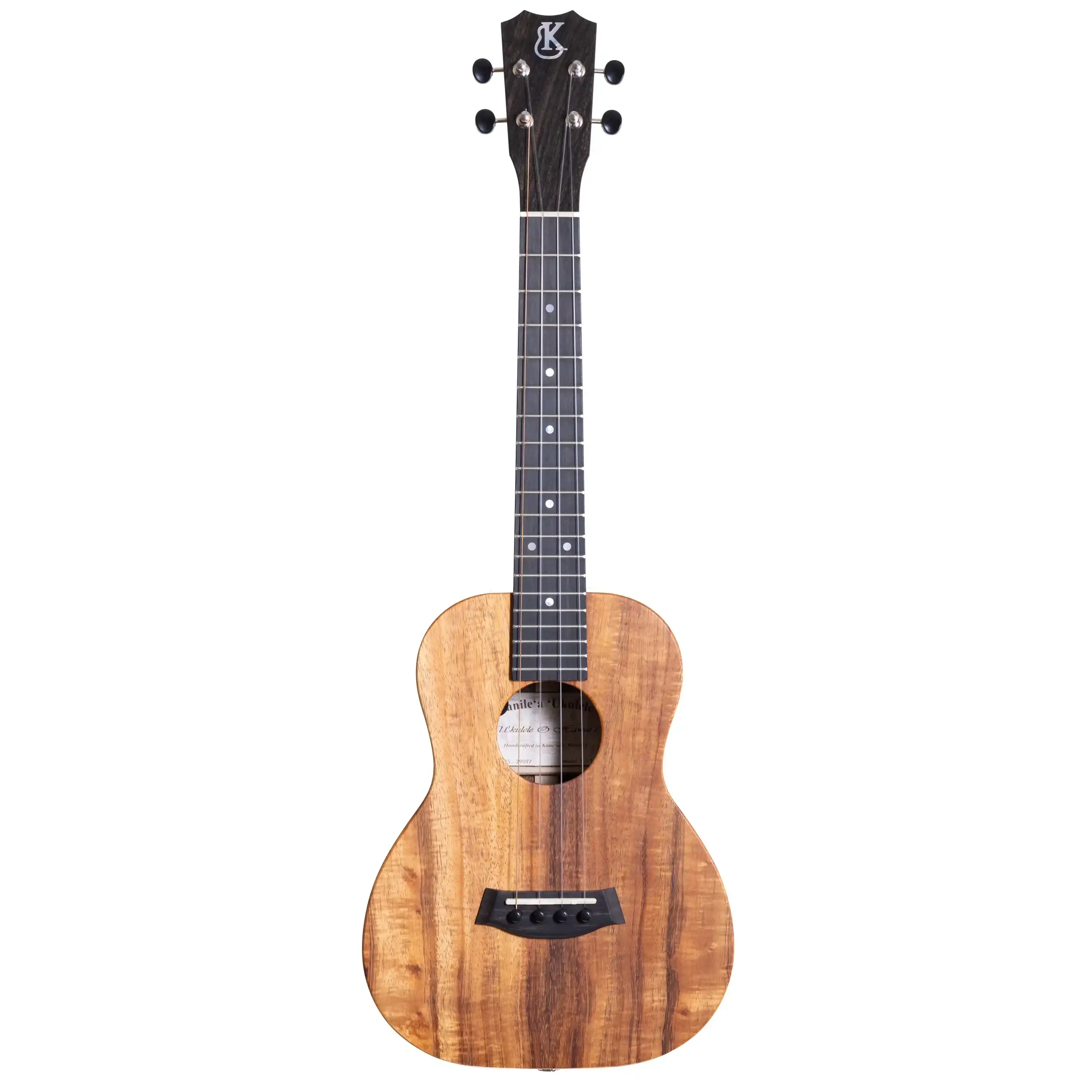 Kanile'a K-1 Natural Solid Hawaiian Koa Tenor Ukulele with Pickup - Image 4