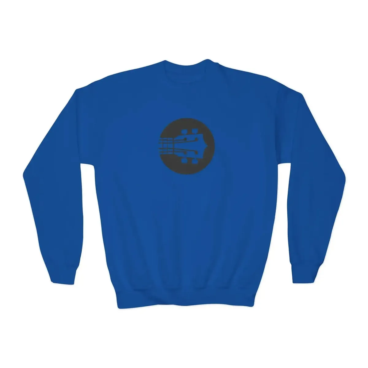Kids Uke Like The Pros Crewneck Sweatshirt - Black Logo - Image 7