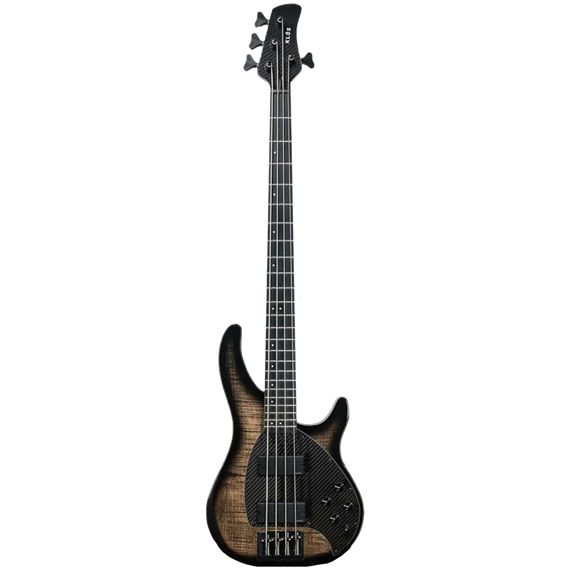Klōs Apollo IV Custom Electric Precision Bass with Active Pickup - Black - Image 2