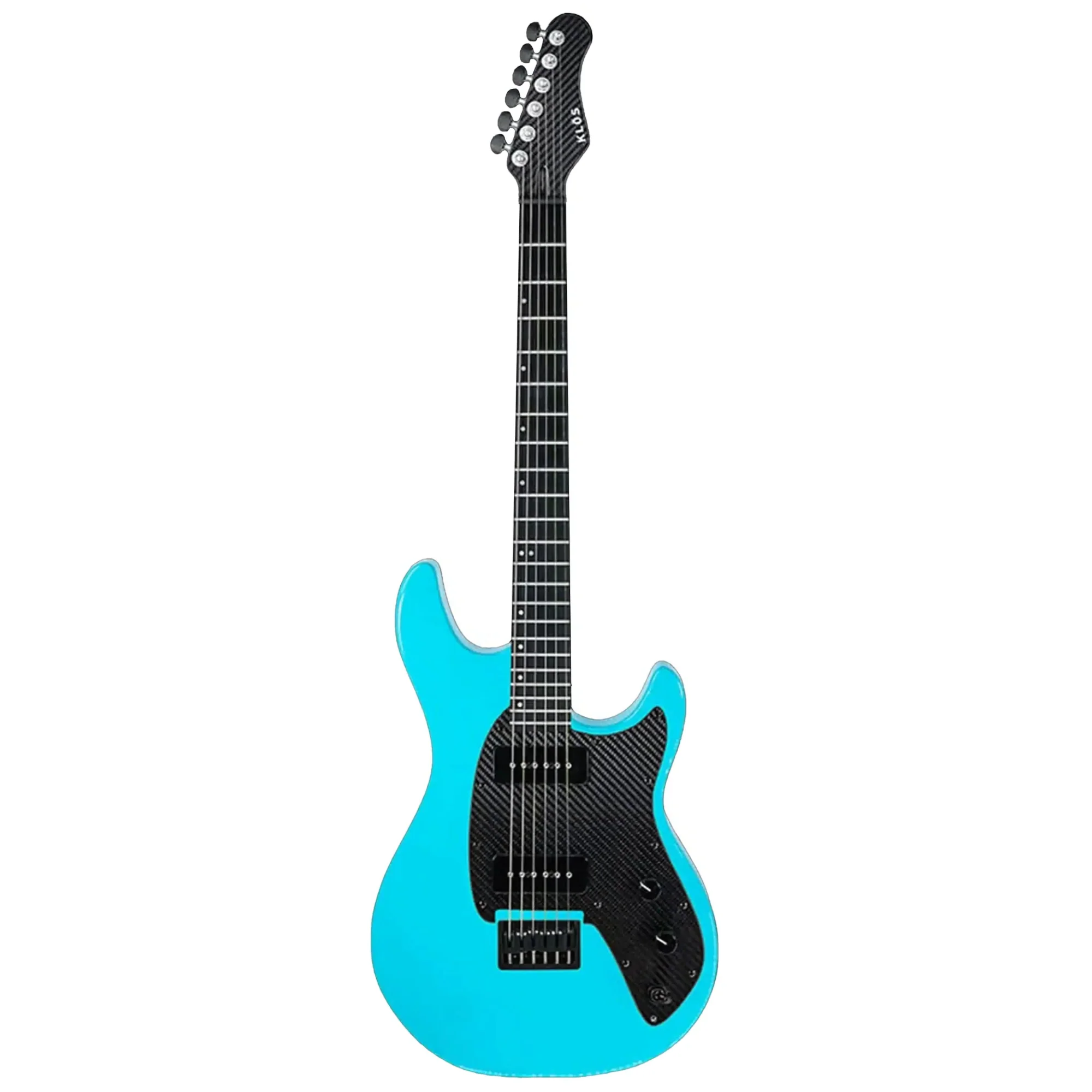 Klōs Artemis Custom Series 22 Fret Aqua Electric Guitar with Klos P-90S Pickup - Image 2