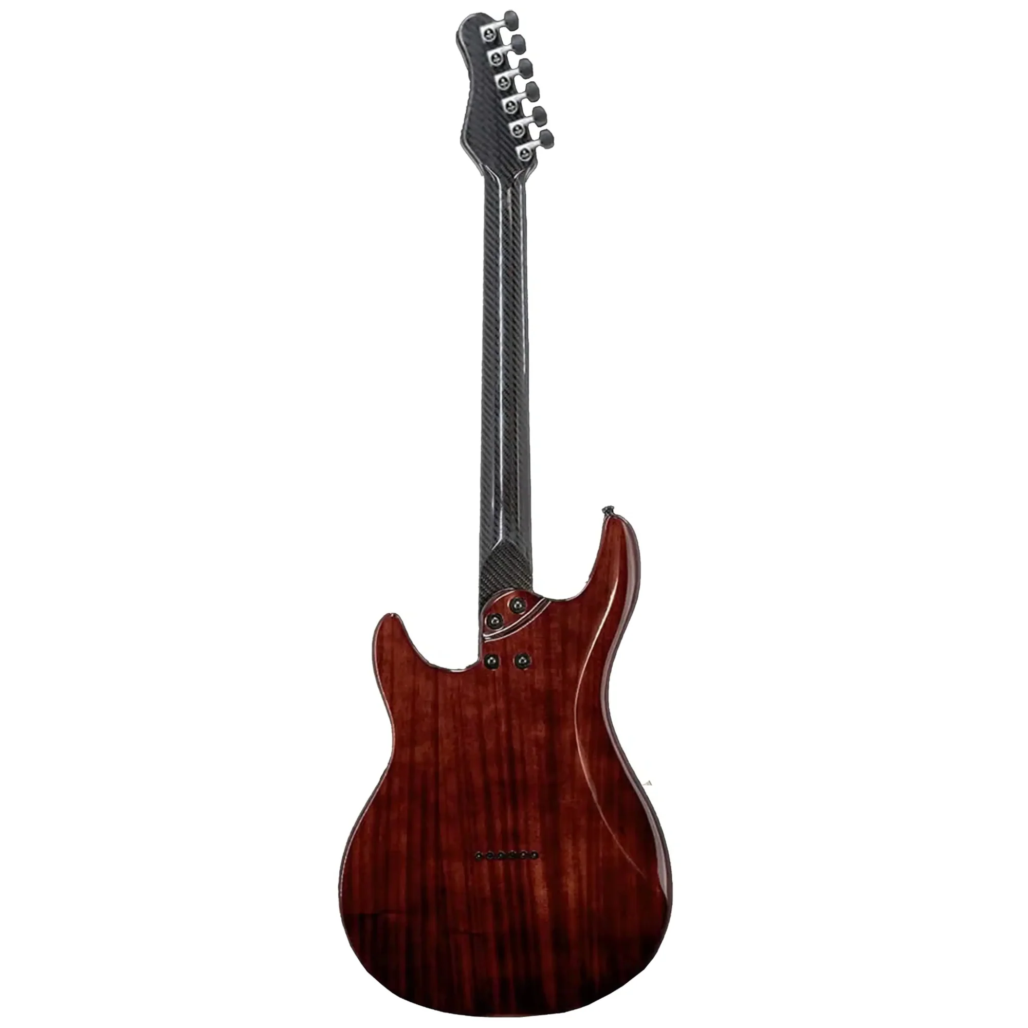 Klōs Artemis Custom Series 22 Fret Black Flame Maple Electric Guitar with Klos Blackouts Pickup - Image 4