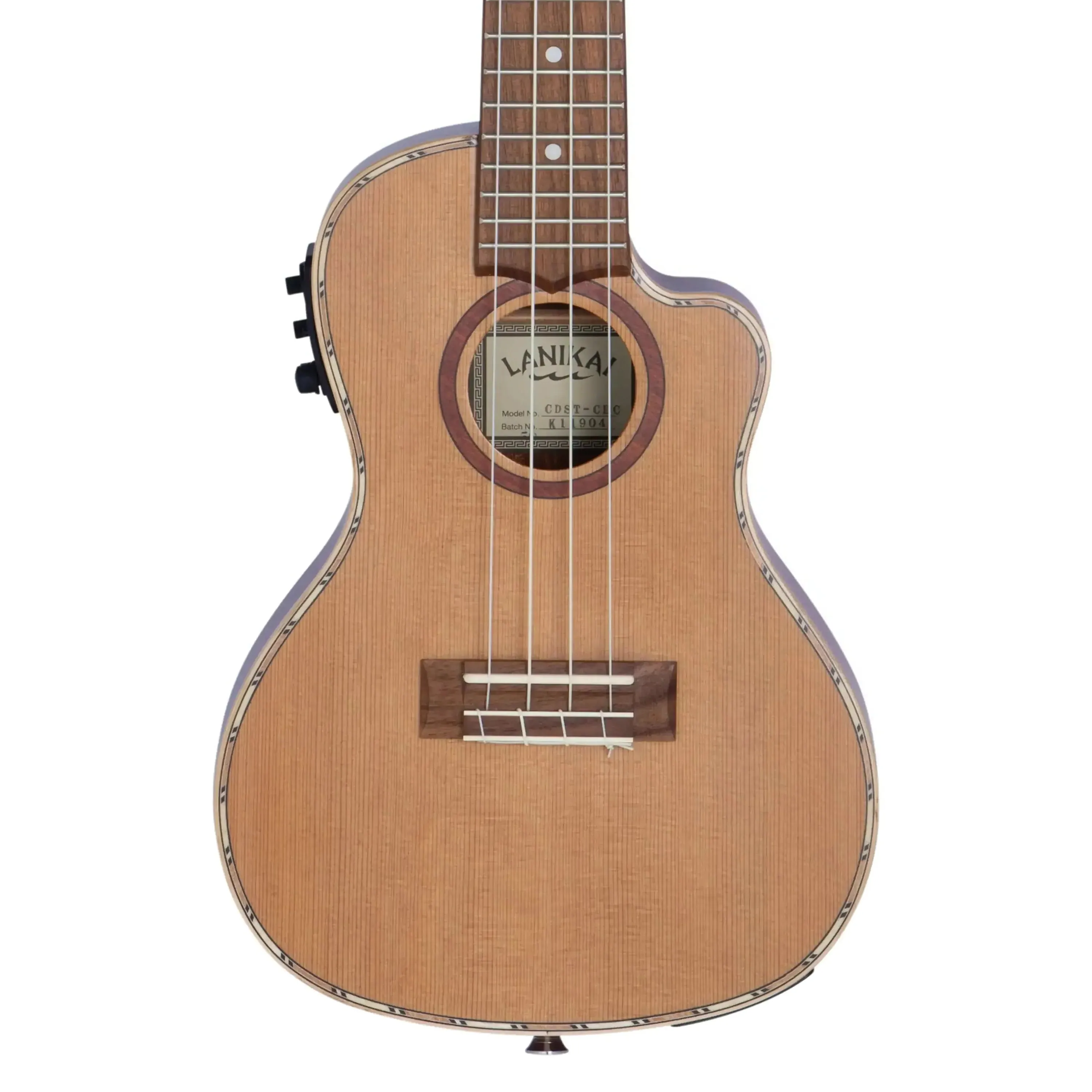 Lanikai CDST-CEC Solid Cedar Top Concert Ukulele w/ Pickup