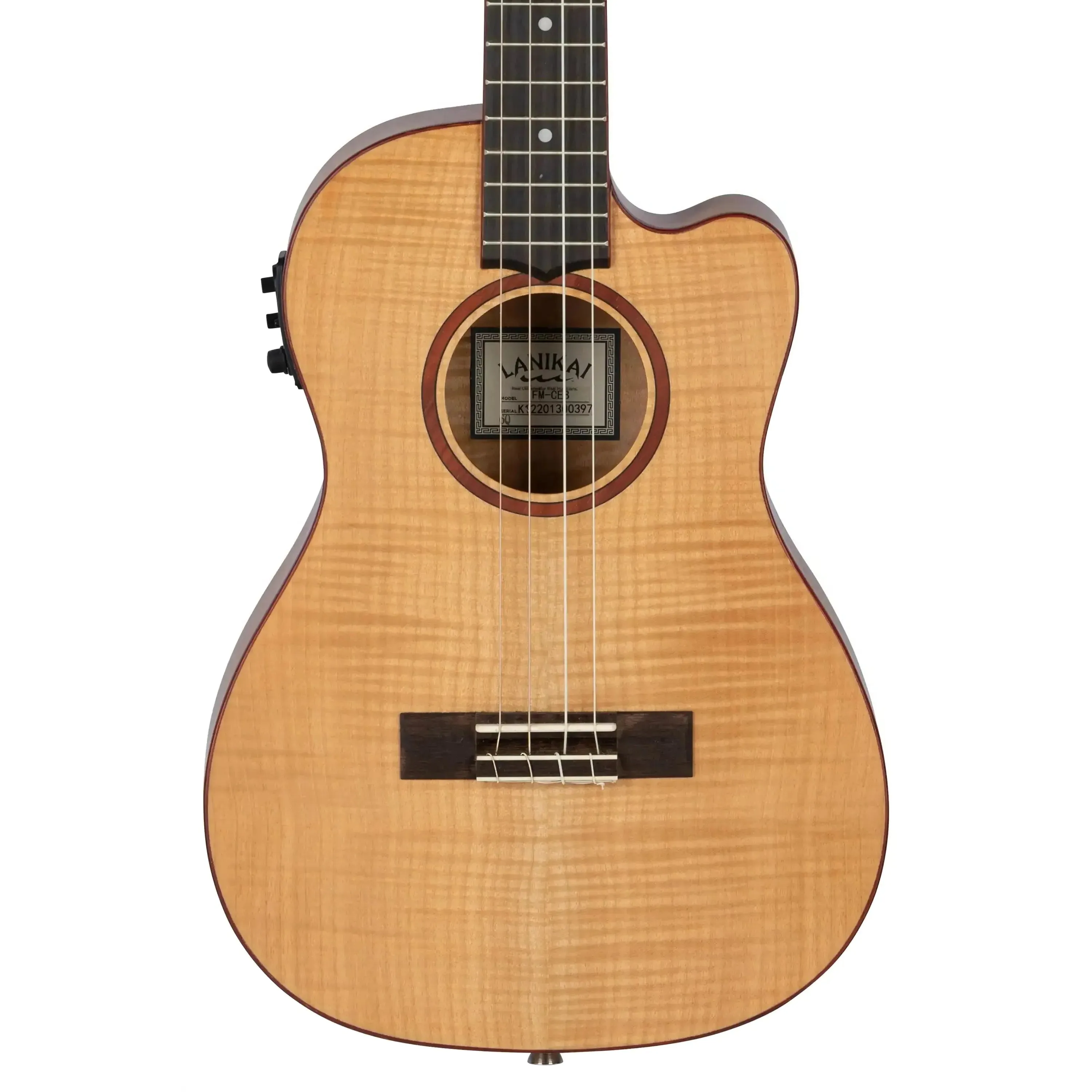 Lanikai FM-CEB Flame Maple Baritone Ukulele with Pickup