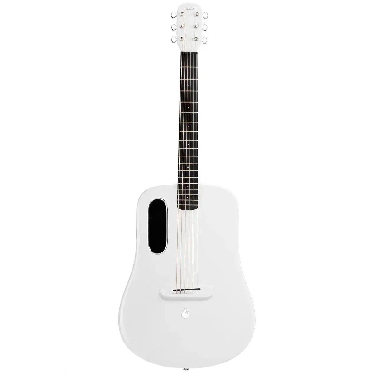 Lava Me 3 38" Carbon Fiber Acoustic-Electric Guitar - White - Image 2