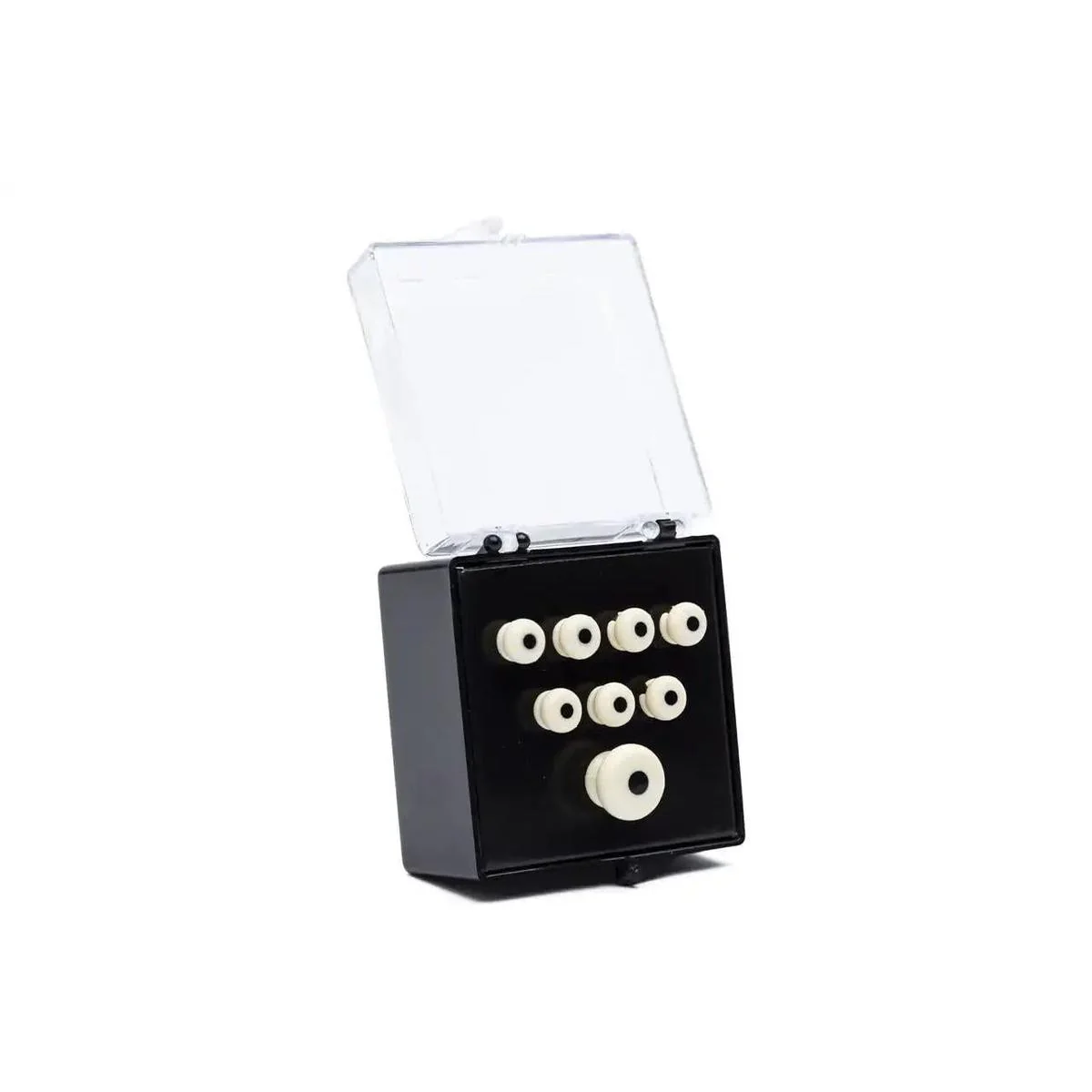 Martin Inlaid Bridge & Endpins - White/Black