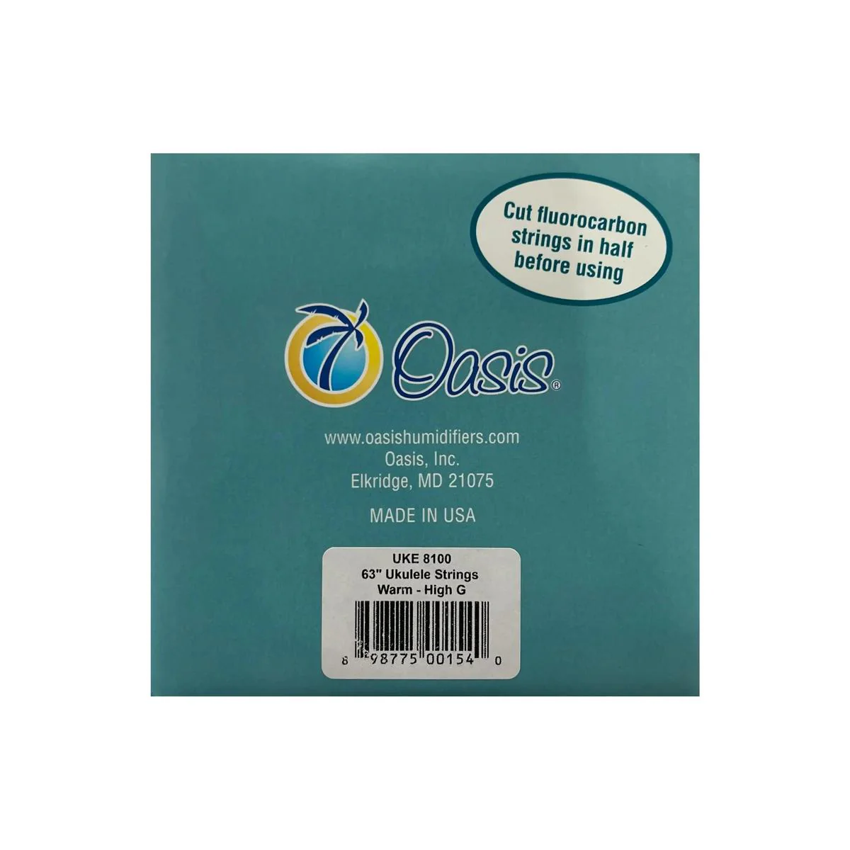 Oasis GPX UKE-8100 Warm Clear Fluorocarbon Tenor Ukulele Strings - High G - Image 2