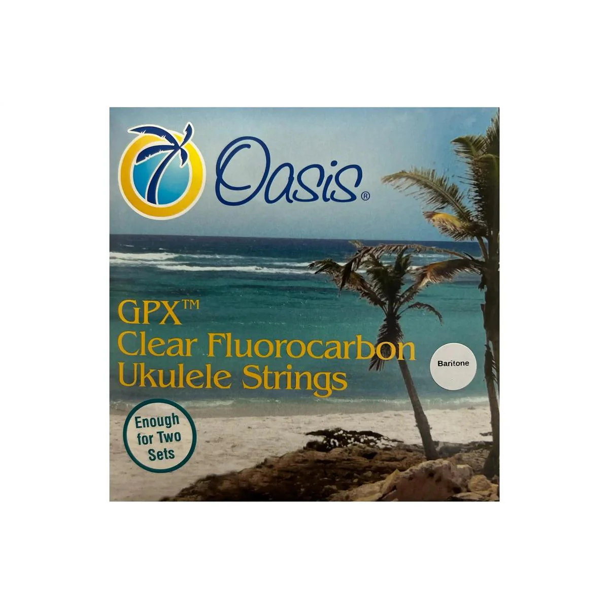 Oasis GPX UKE-8200B Clear Fluorocarbon Baritone Ukulele Strings - Unwound Low D