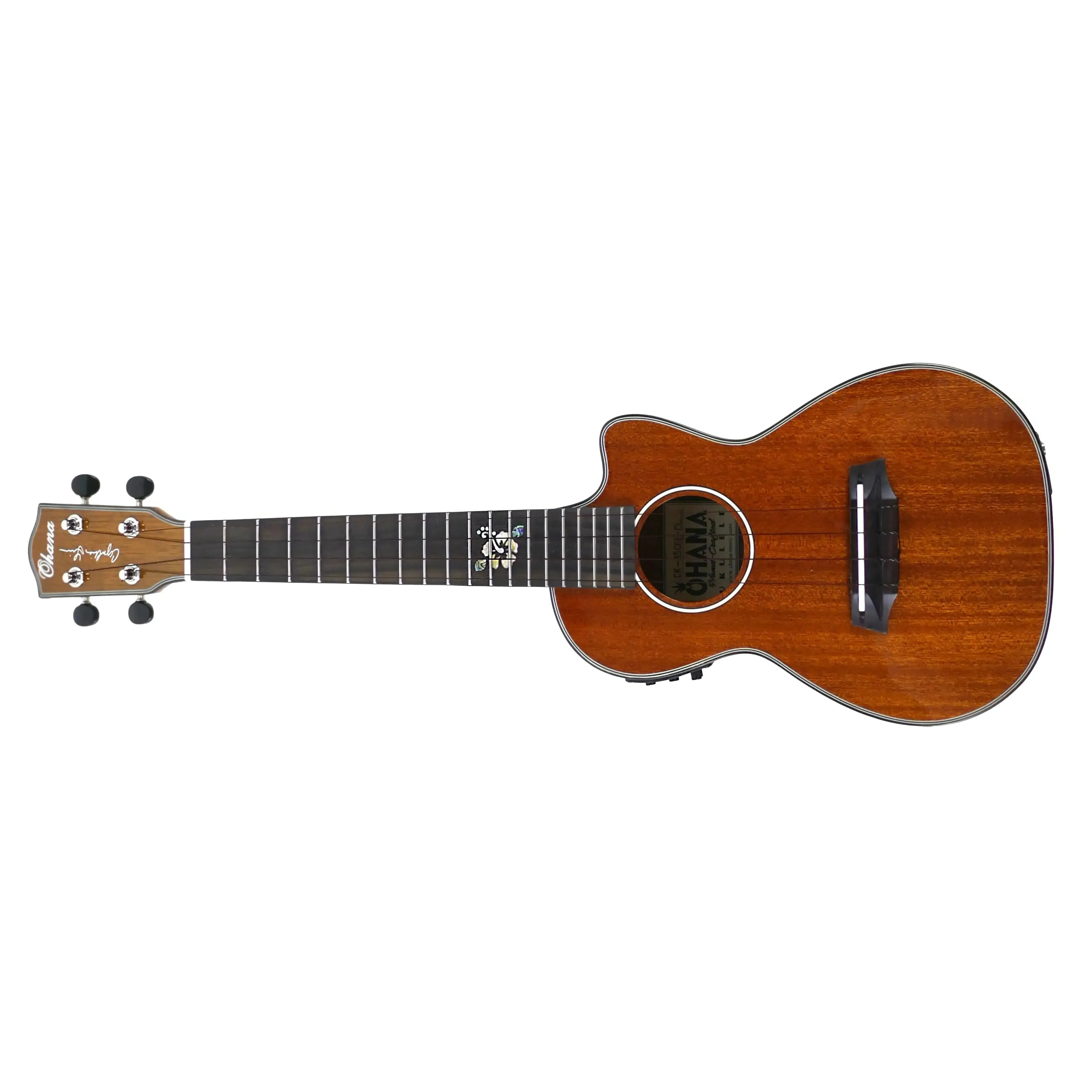 Ohana CK-35CGE-CL Cynthia Lin Concert Ukulele w/ Pickup - Image 5