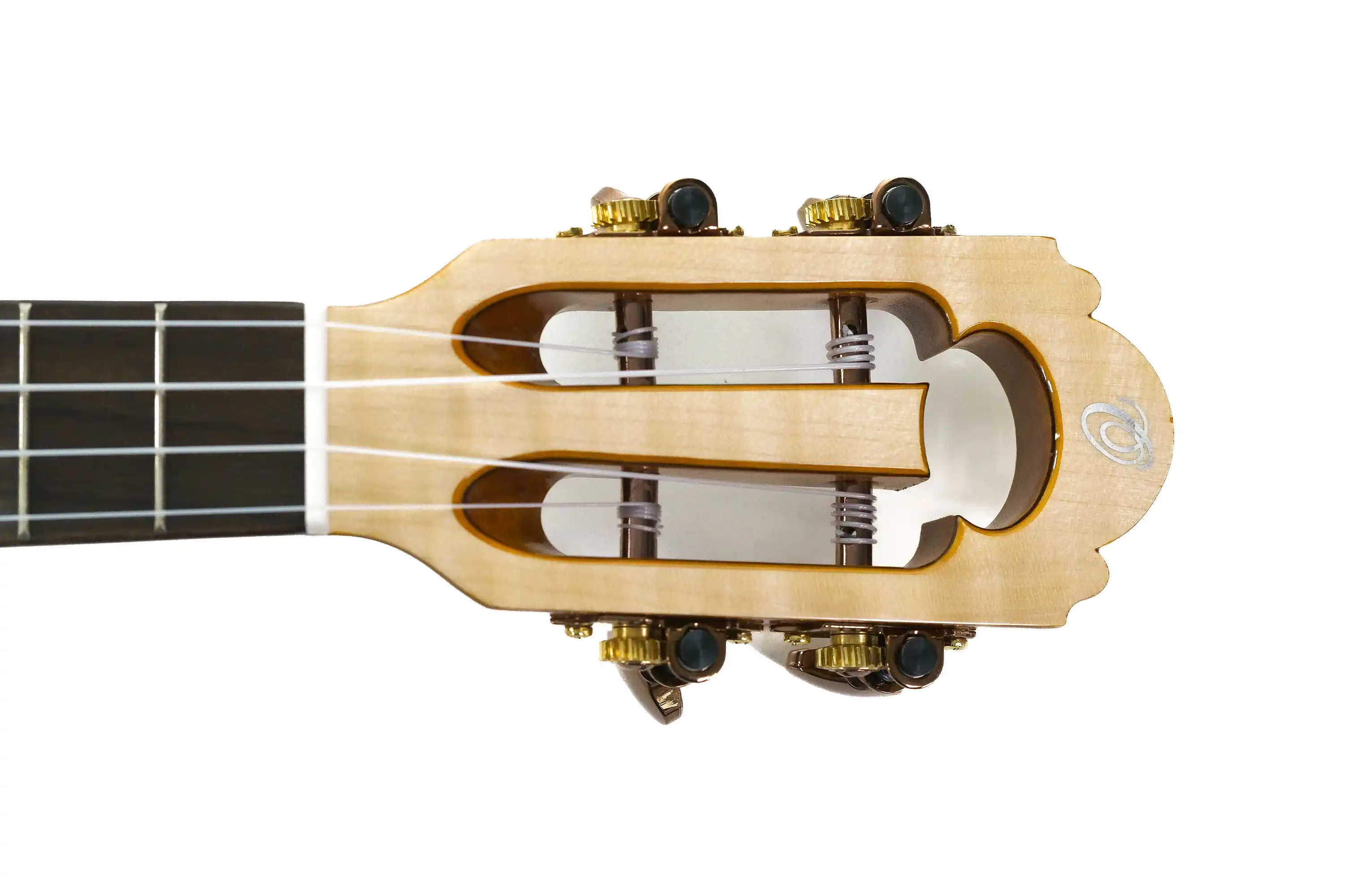 Ohana CK-450QEL Solid Quilted Eucalyptus Concert Ukulele - Image 6
