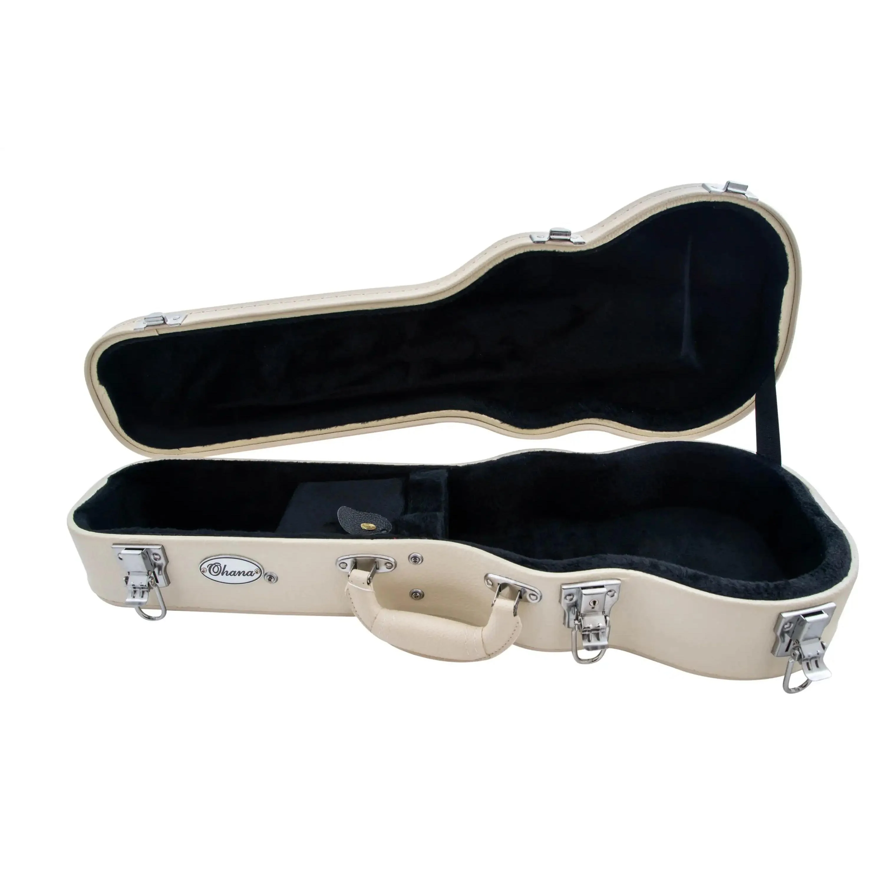 Ohana WEM-24 White Concert Ukulele Hardshell Case - Image 4