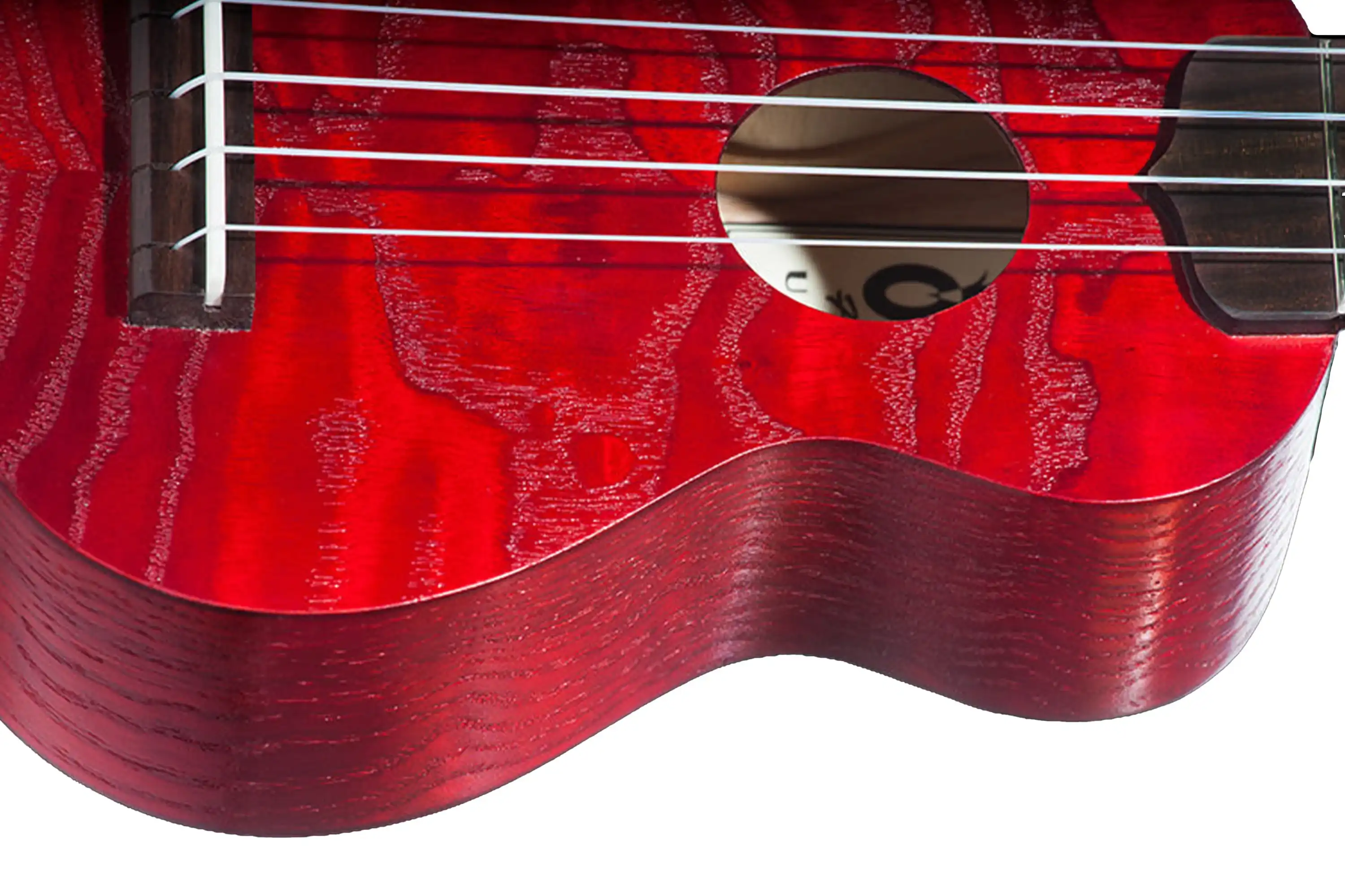Ohana O'Nina Willow Red Sopranissimo Ukulele - Image 3
