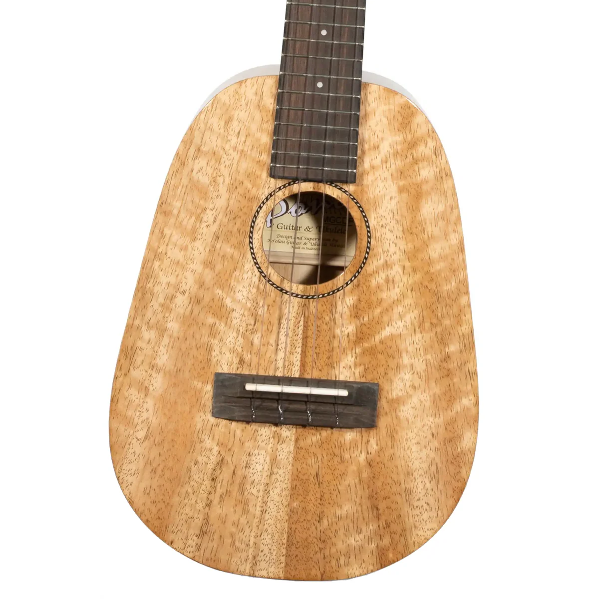 Pono MGCDP Deluxe Pineapple Concert Ukulele All Solid Mango "Olly"