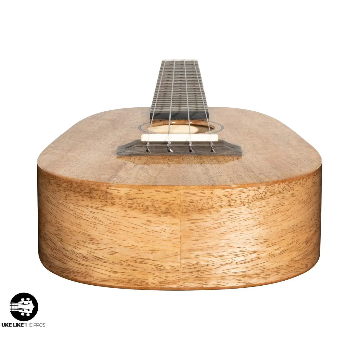 Pono MGCDP Deluxe Pineapple Concert Ukulele All Solid Mango "Olly" - Image 10