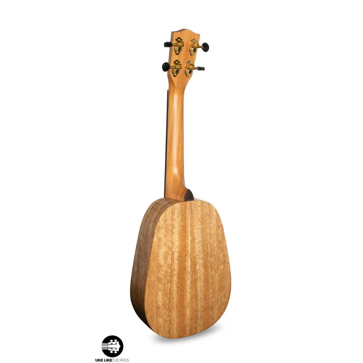 Pono MGCDP Deluxe Pineapple Concert Ukulele All Solid Mango "Olly" - Image 6