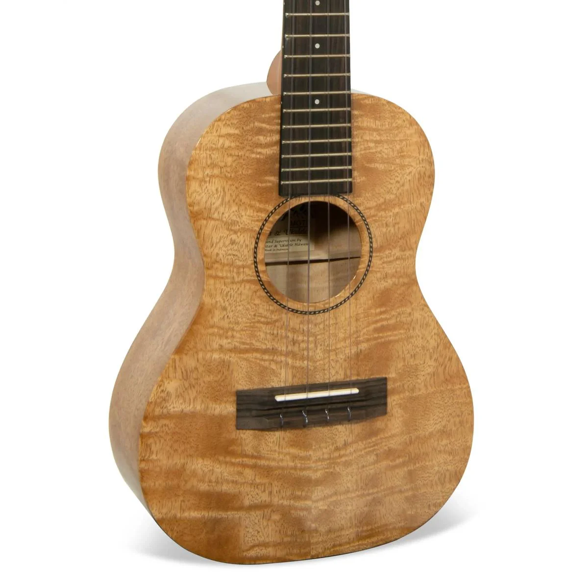 Pono MGTD Deluxe Tenor Ukulele All Solid Mango "Pink Lady" - Image 3