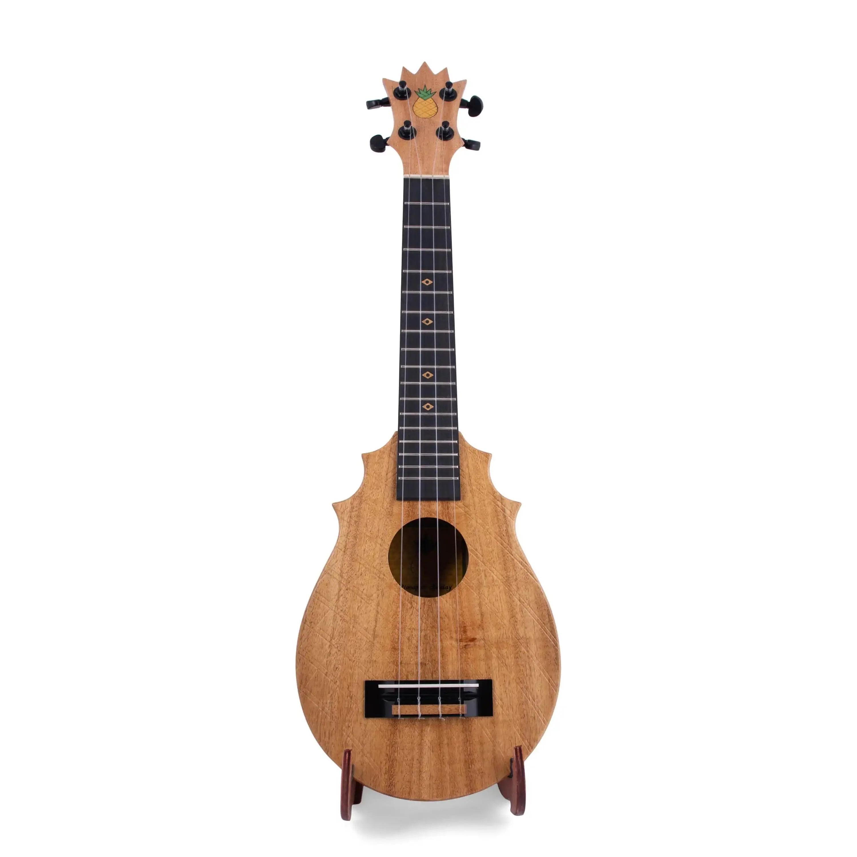 UkeSA Pineapple Sunday Opio Concert Ukulele Solid Acacia "Splash" by Pops KoAloha (DISCOUNTED $387)