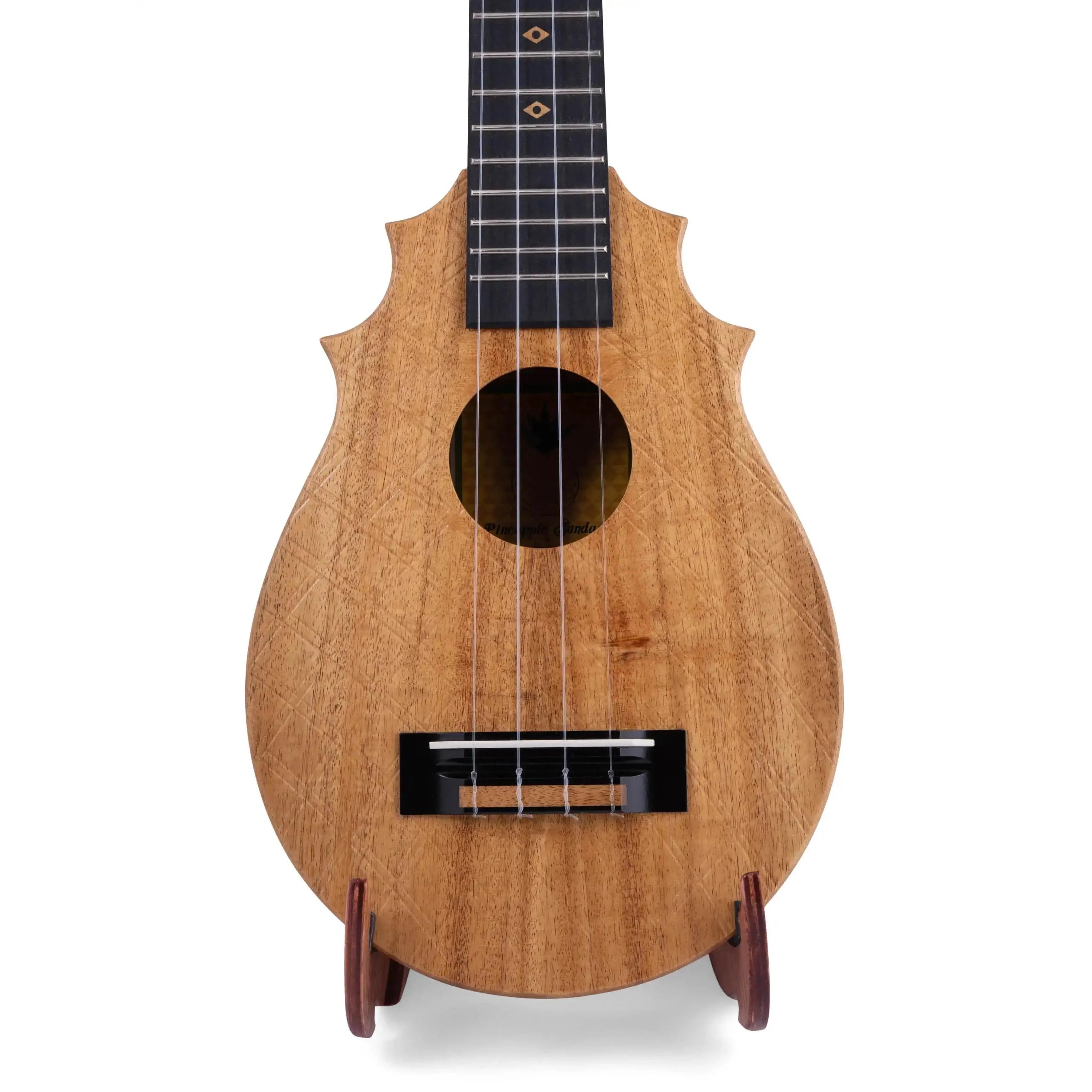 UkeSA Pineapple Sunday Opio Concert Ukulele Solid Acacia "Splash" by Pops KoAloha (DISCOUNTED $387) - Image 3