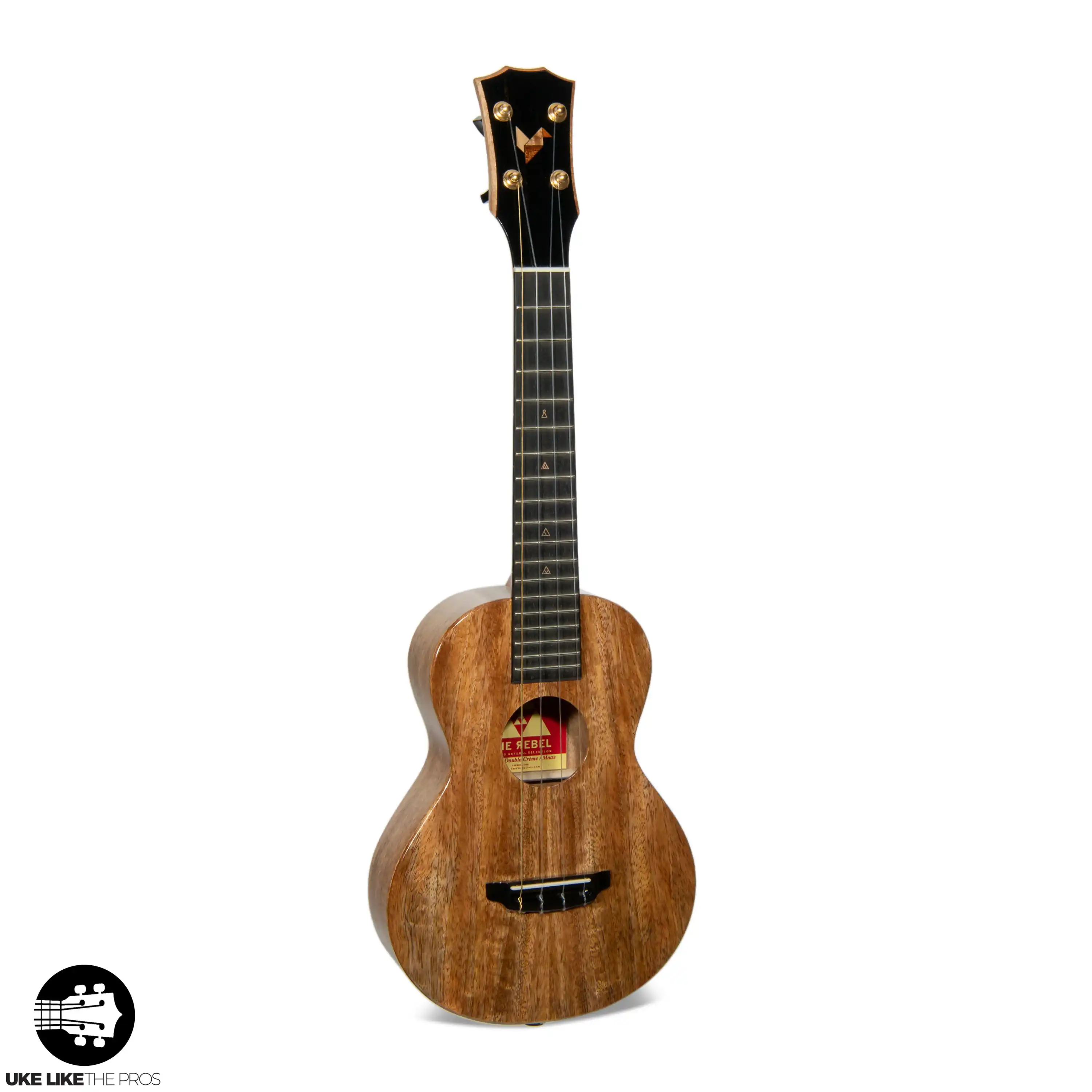 [PRE-OWNED] Rebel Double Creme Concert Ukulele Solid Mango "Frothy" K & K Pickup Installed - Image 5