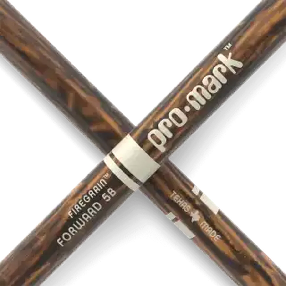ProMark Classic Forward 5B FireGrain Hickory Drumstick Oval Wood Tip - Image 2