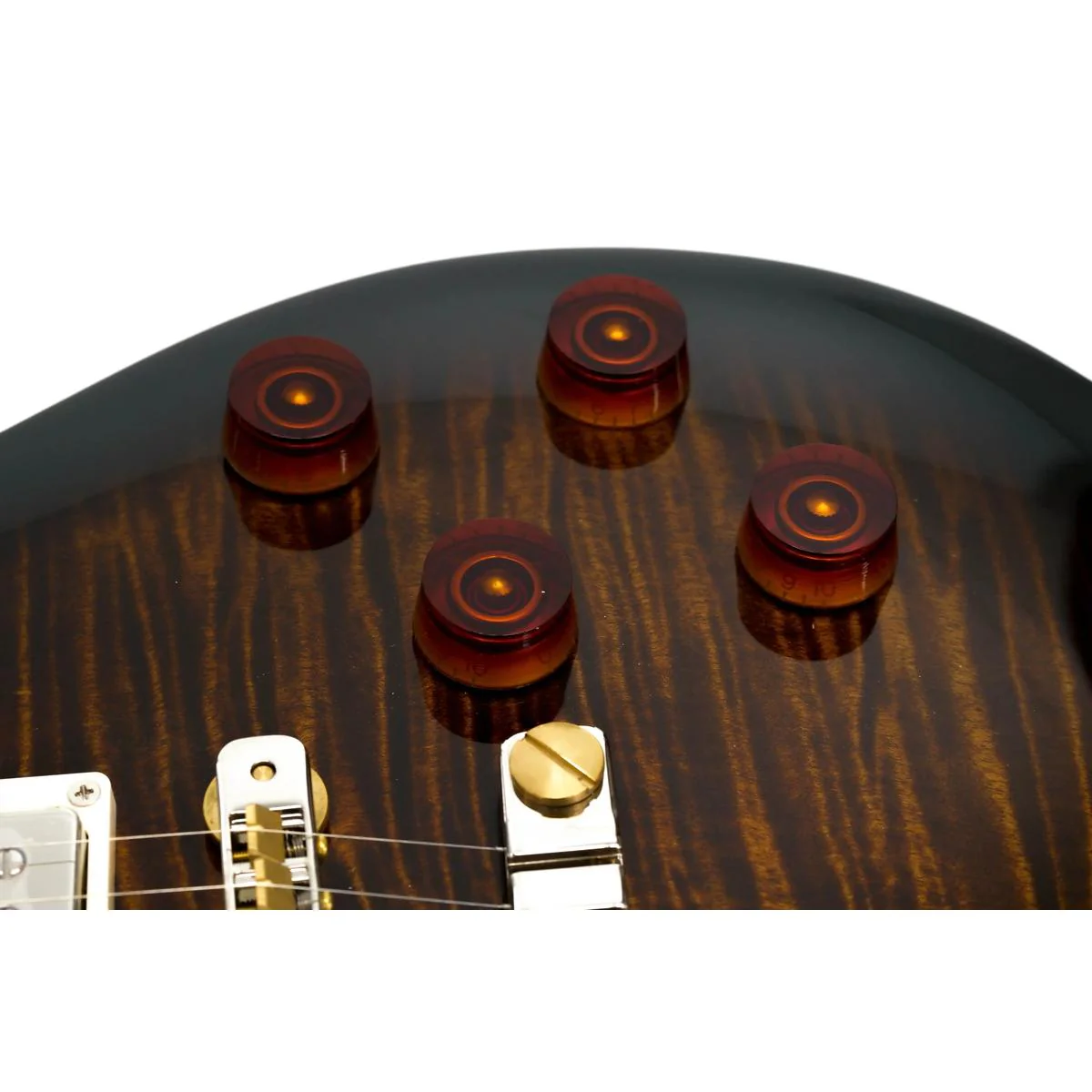 PRS SE McCarty 594 Singlecut Electric Guitar - Black Gold Sunburst - Image 5